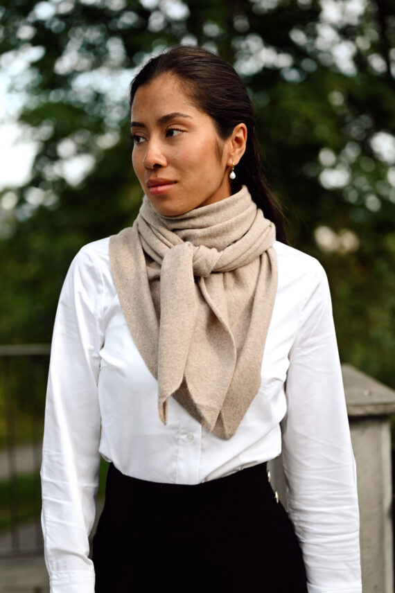 Ronja Cashmere Scarf, Beige
