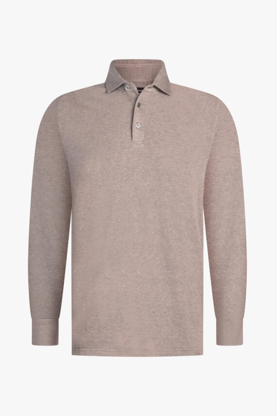 Theo Jersey Polo, Taupe