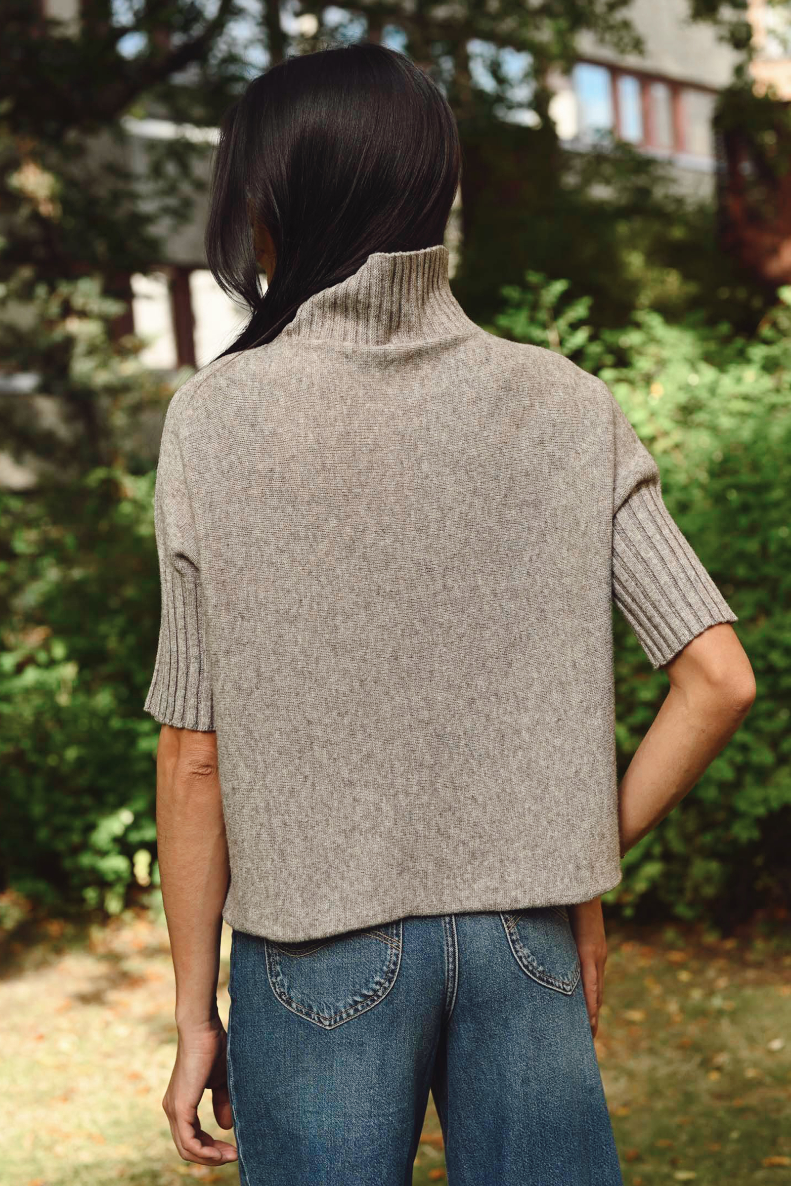Turtleneck Sweat, Brun - Bilde 5