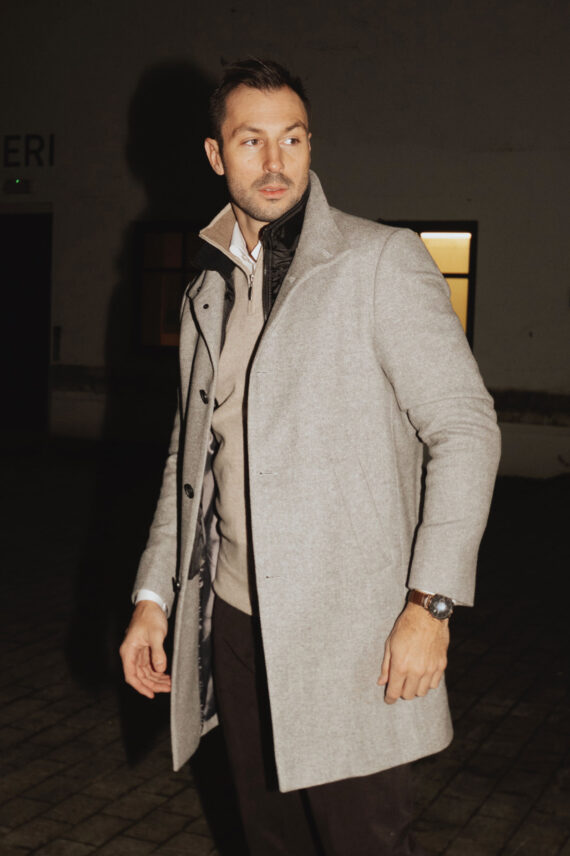 Cassay Coat, Lys Grå