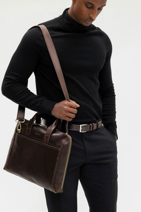 Gustav Computer Bag 15", Mørkebrun