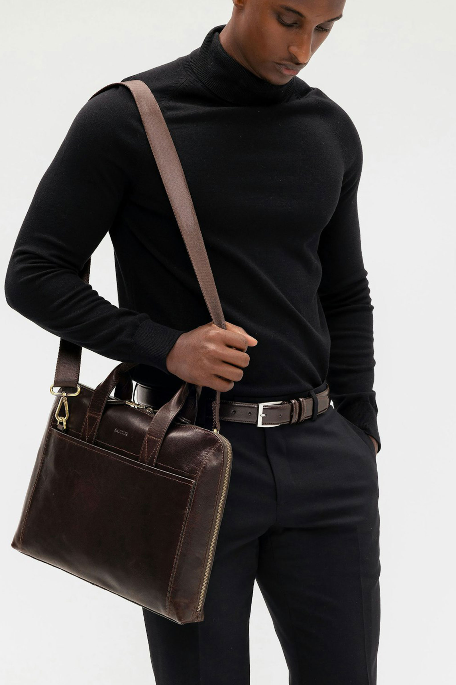 Gustav Computer Bag 15", Mørkebrun