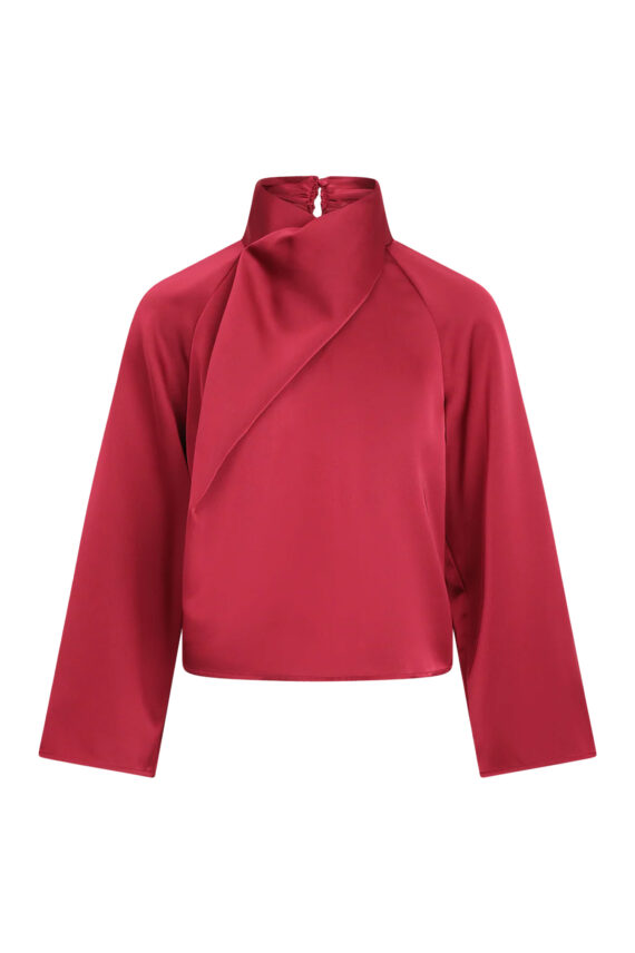 Cira Blouse, Burgundy