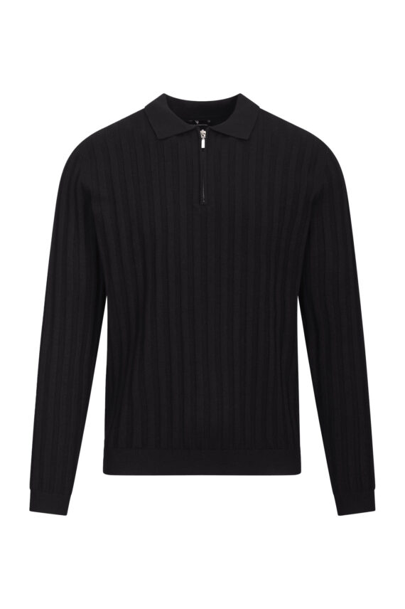 Phillip Half-Zip, Black