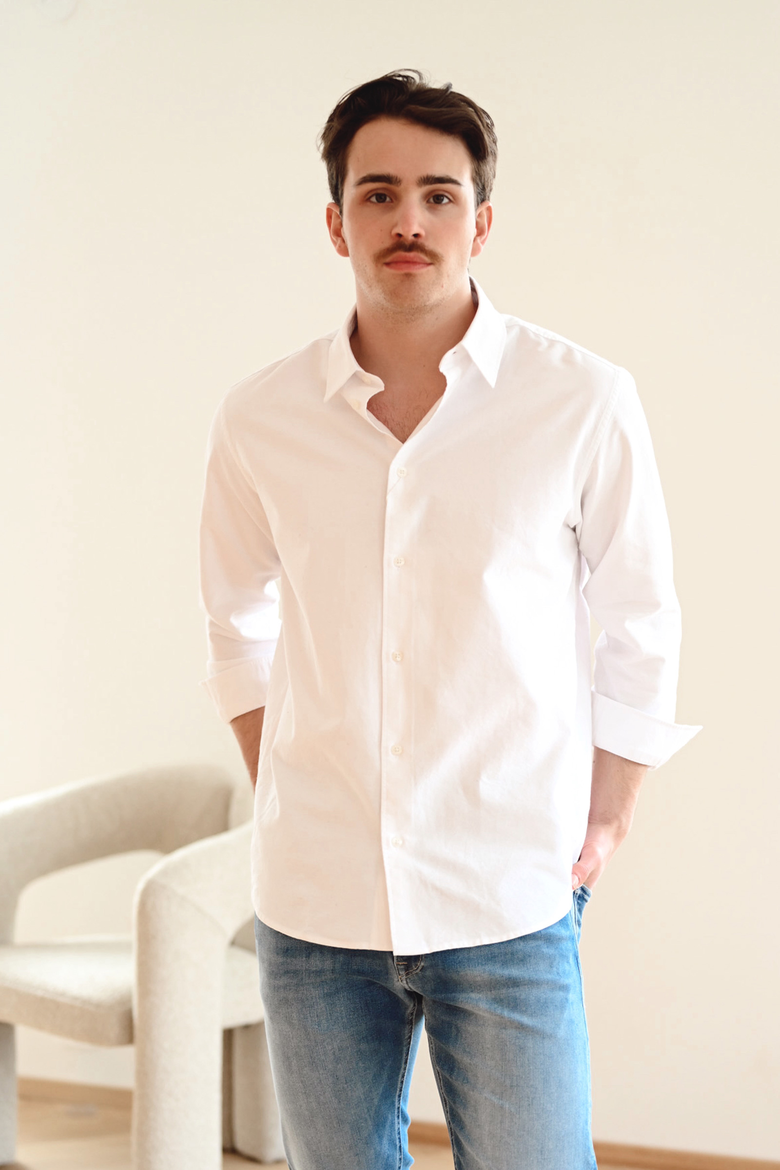 Sadamon X Shirt, White - Bilde 4