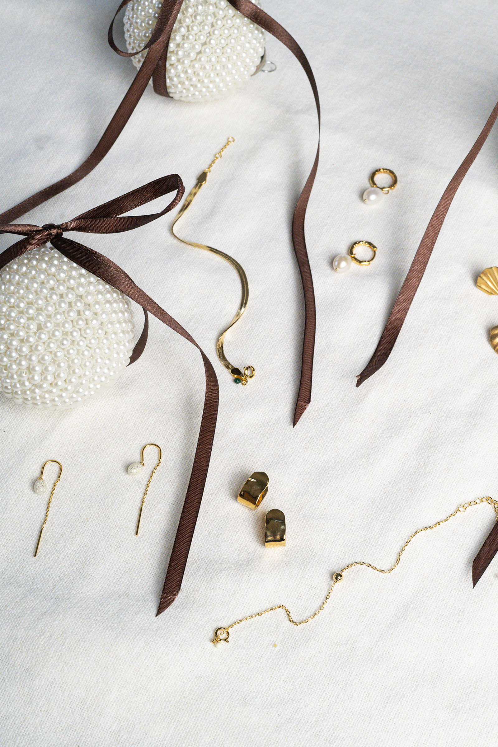 Eleanor Sparkling Earrings, Gull - Bilde 2