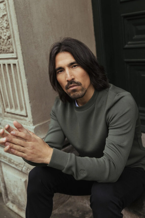 Gabel Crew Neck, Dark Army Green