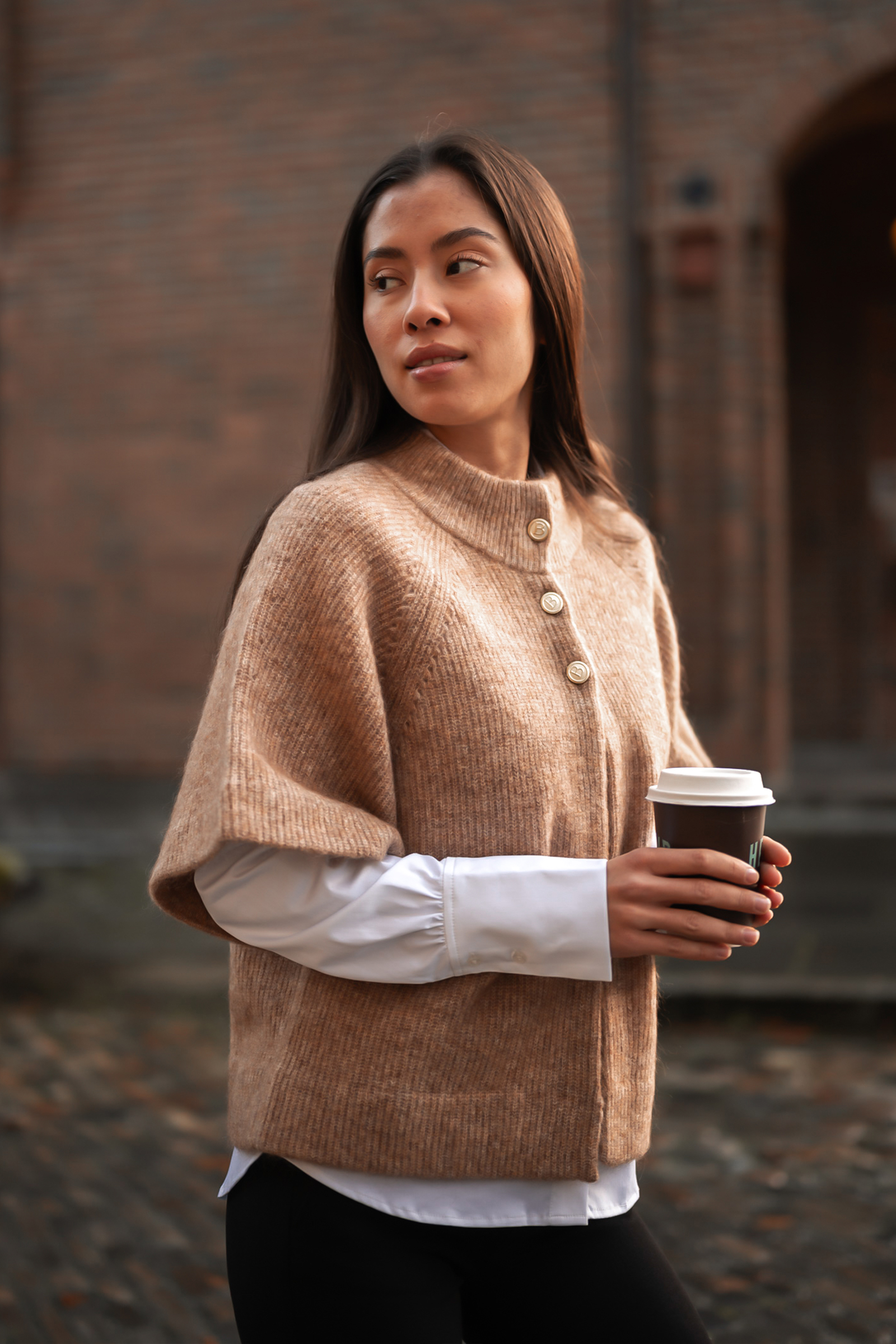 Vilanie Cardigan, Salty Caramel - Bilde 7