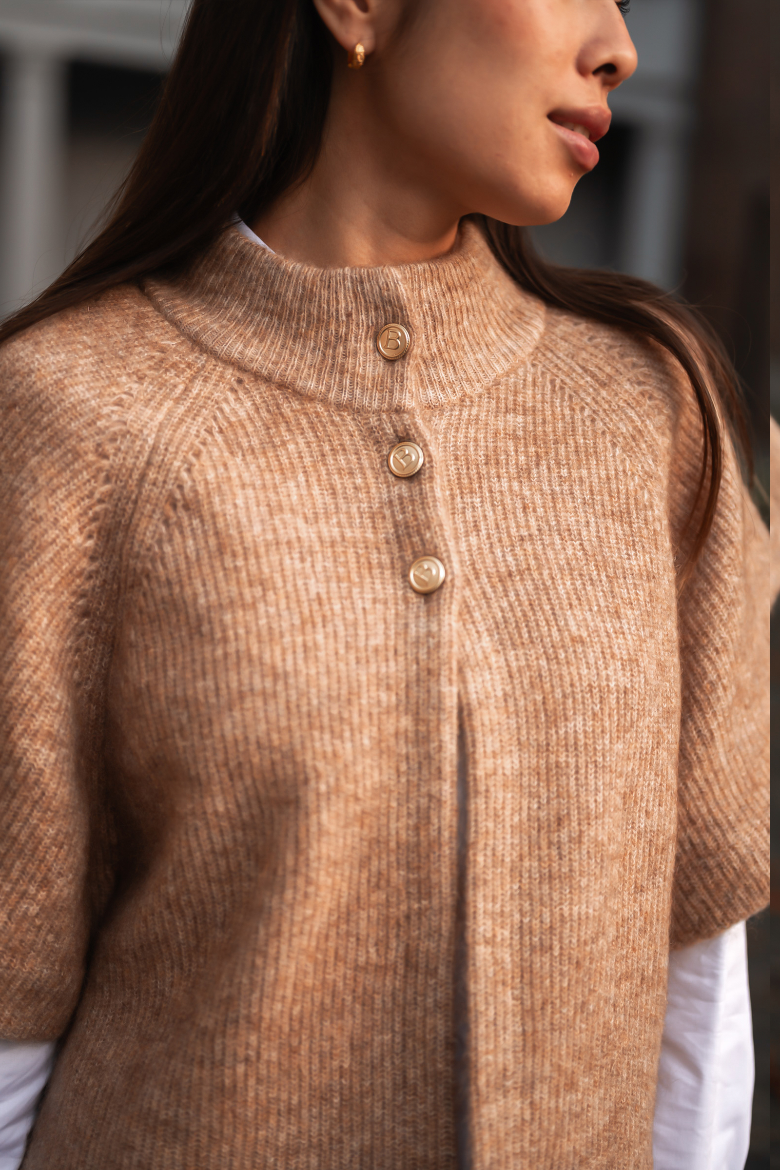 Vilanie Cardigan, Salty Caramel - Bilde 6