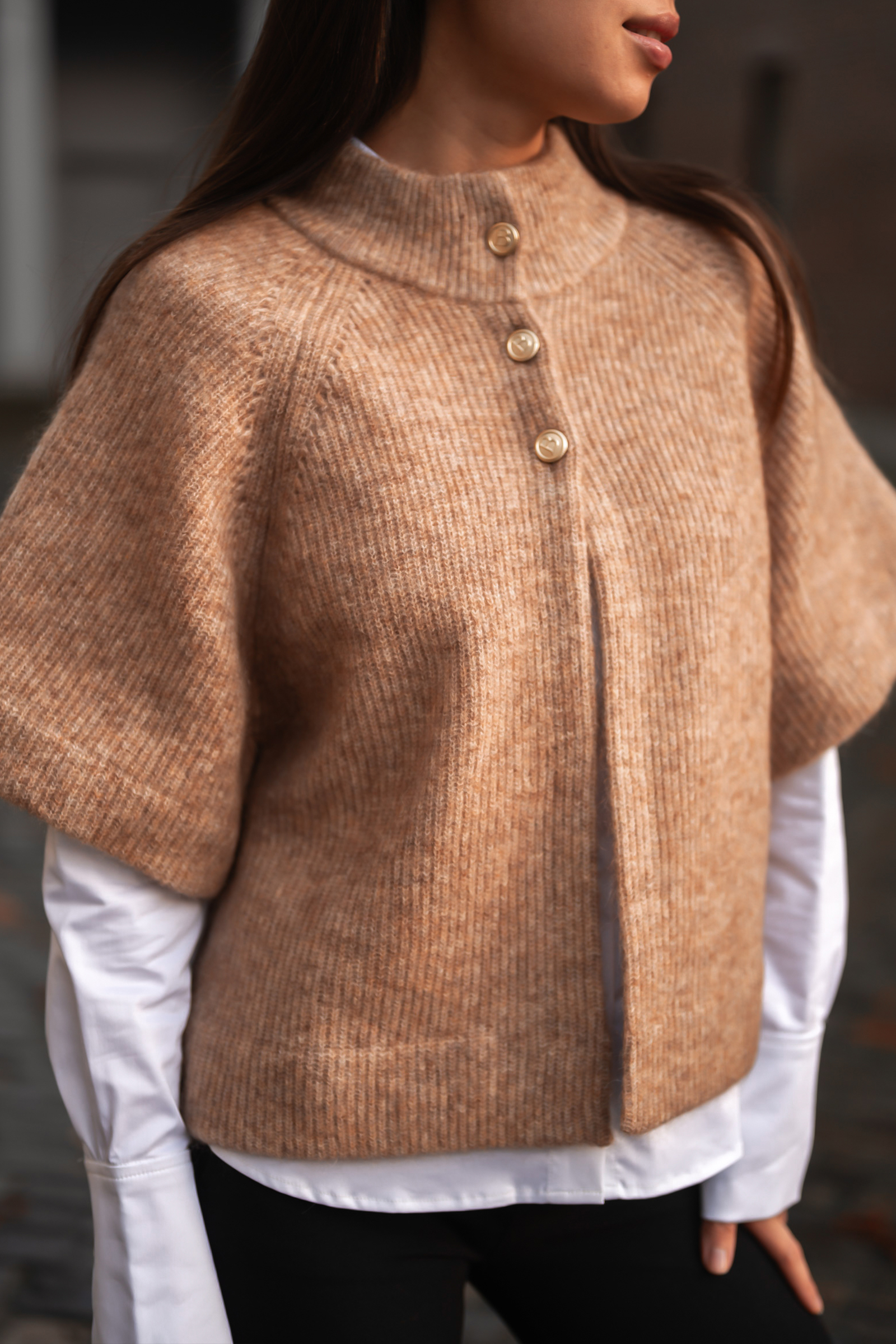 Vilanie Cardigan, Salty Caramel - Bilde 5
