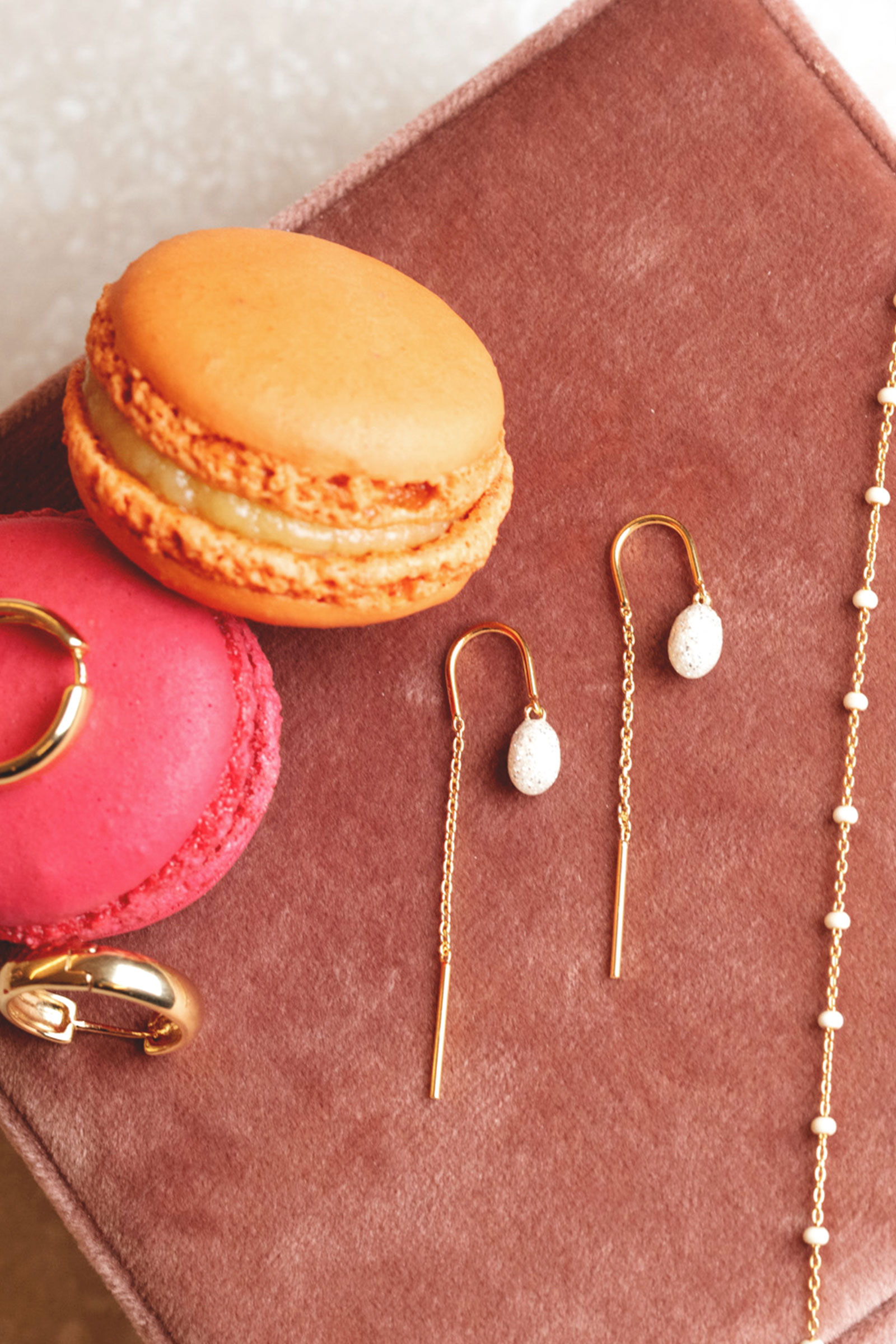 Eleanor Sparkling Earrings, Gull - Bilde 6