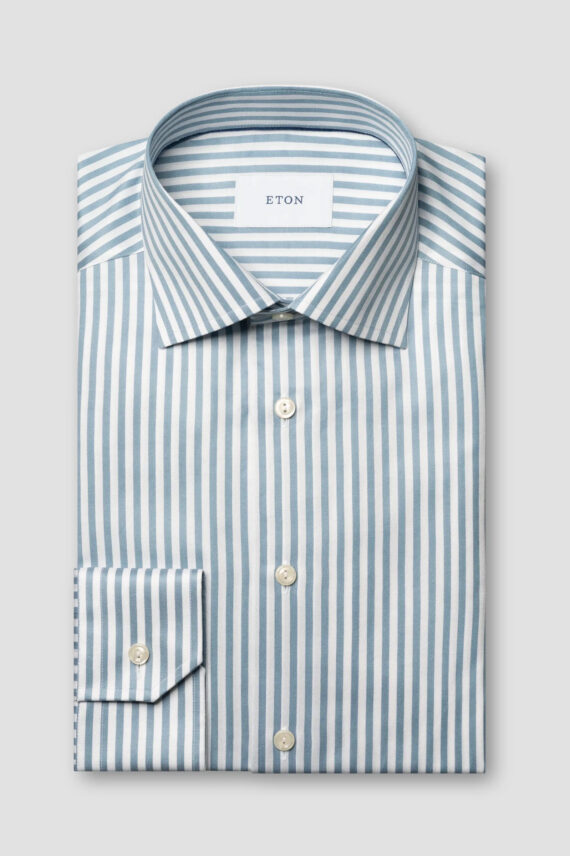 Slim Bengal Striped Signature Twill Shirt, Blue