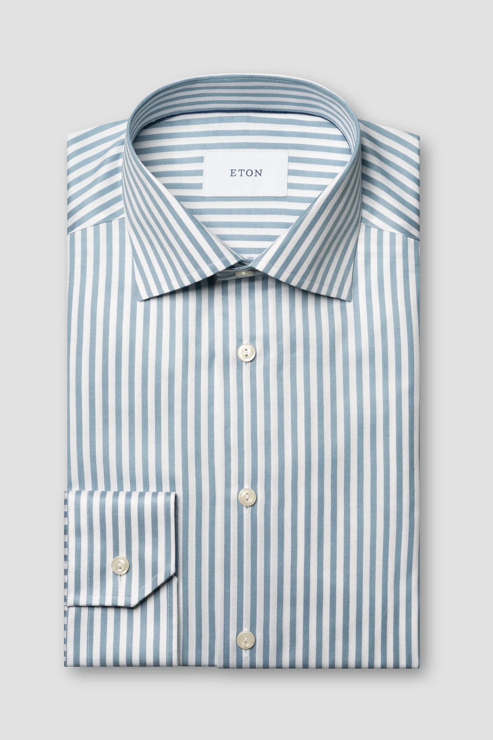 Slim Bengal Striped Signature Twill Shirt, Blue