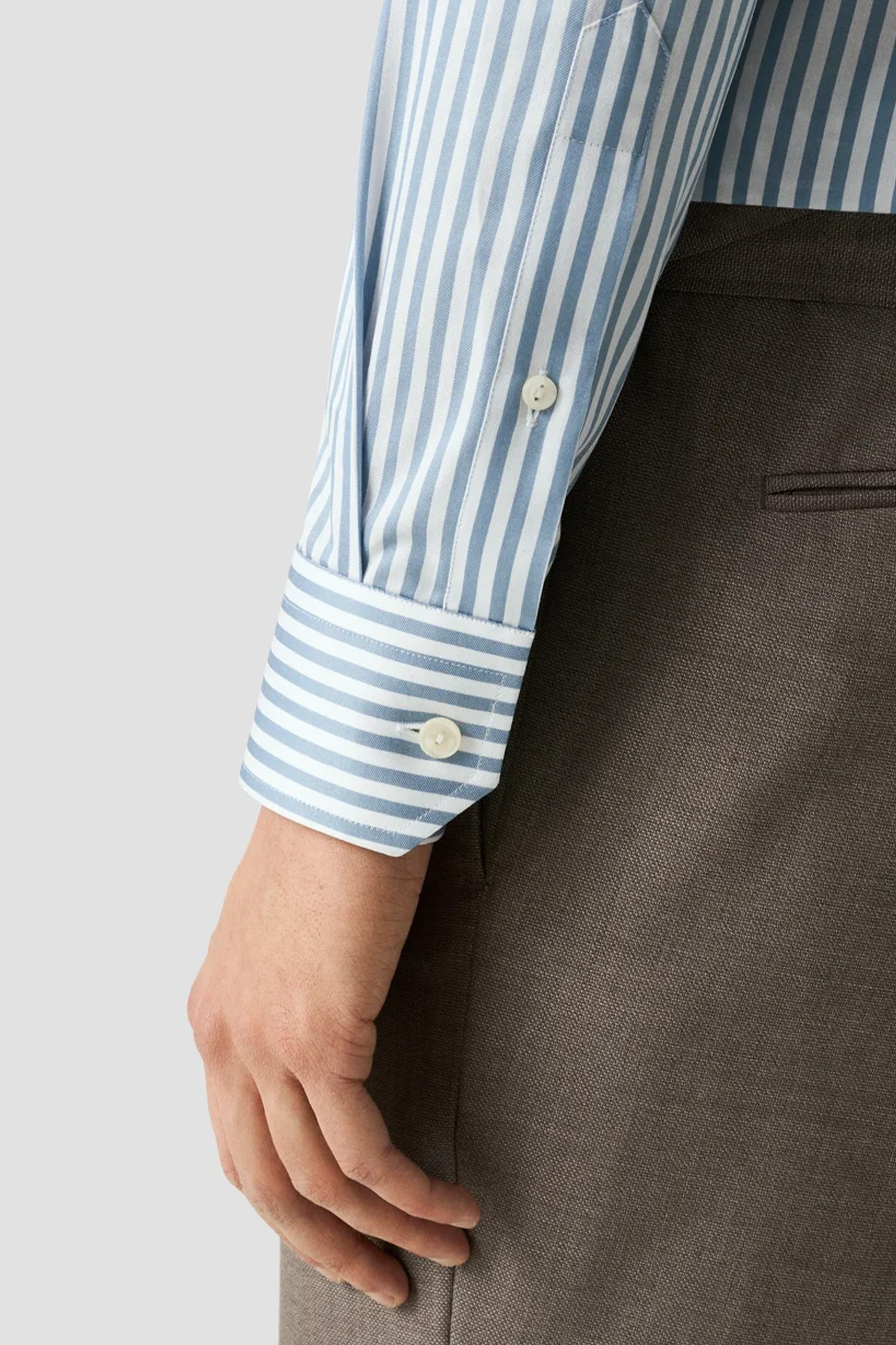 Slim Bengal Striped Signature Twill Shirt, Blue - Bilde 6