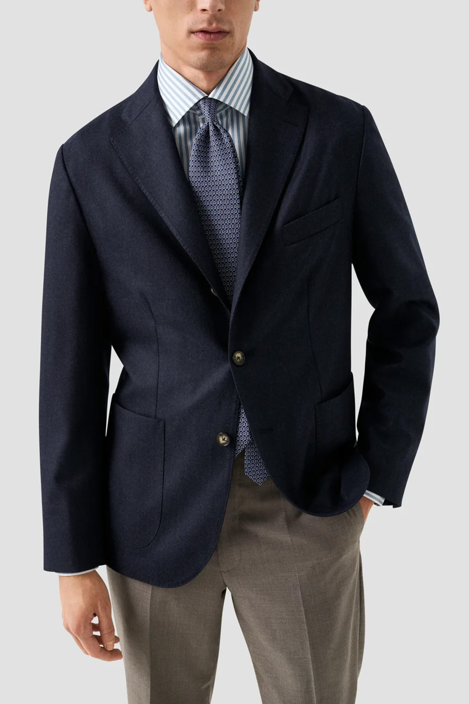 Slim Bengal Striped Signature Twill Shirt, Blue - Bilde 4