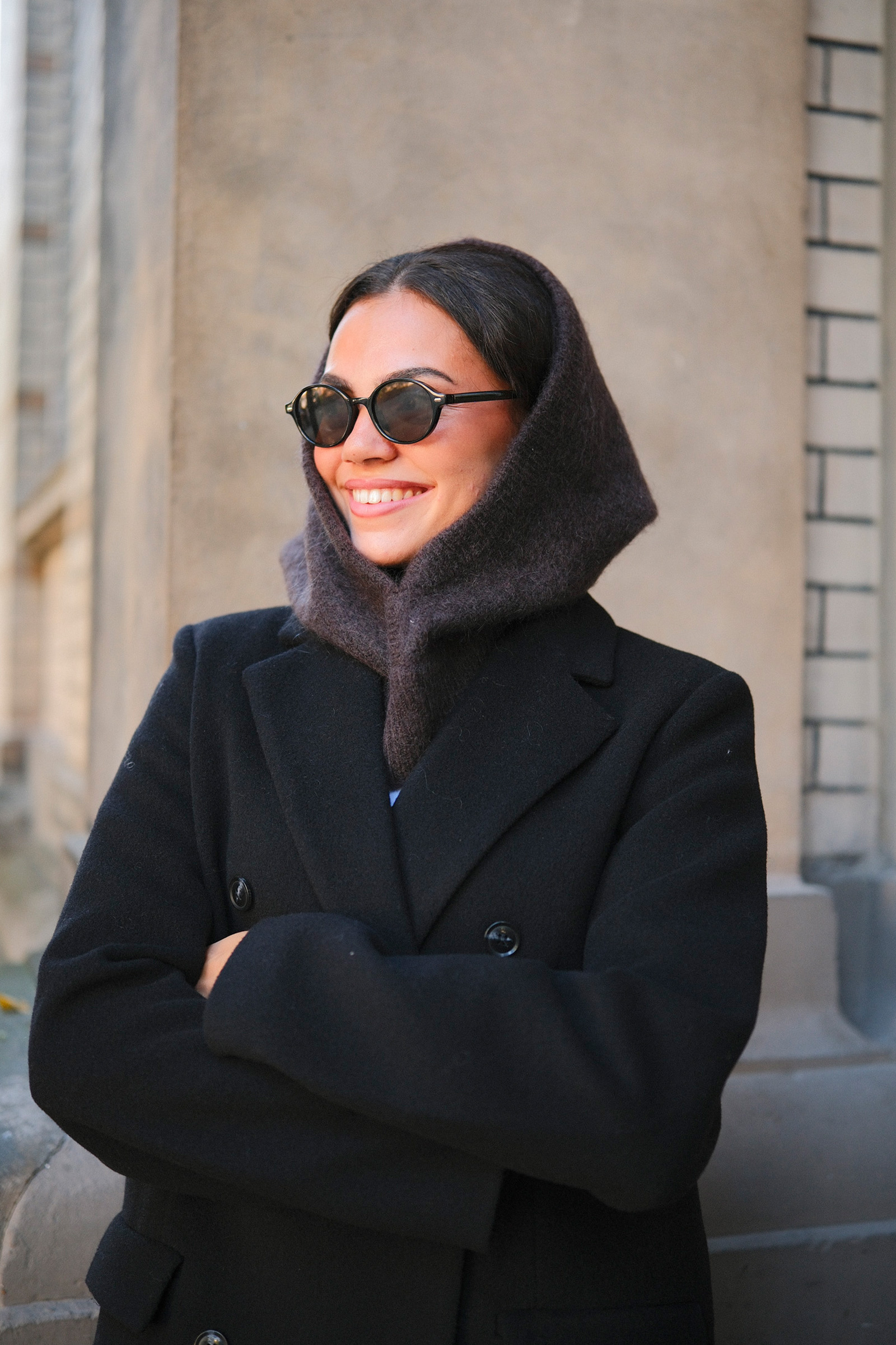 Kajsa Chunky Balaclava, Dark Brown - Bilde 2