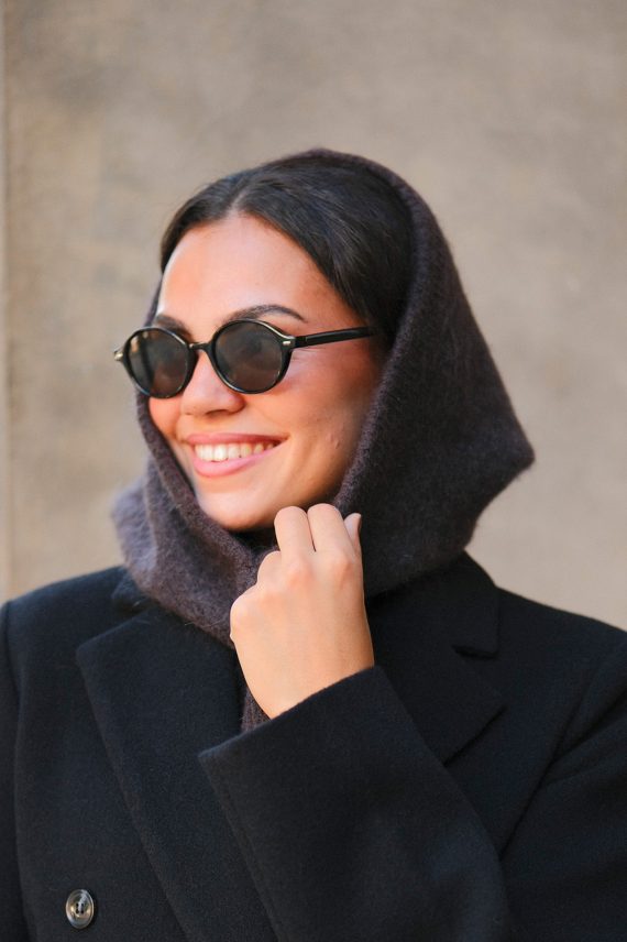 Kajsa Chunky Balaclava, Dark Brown