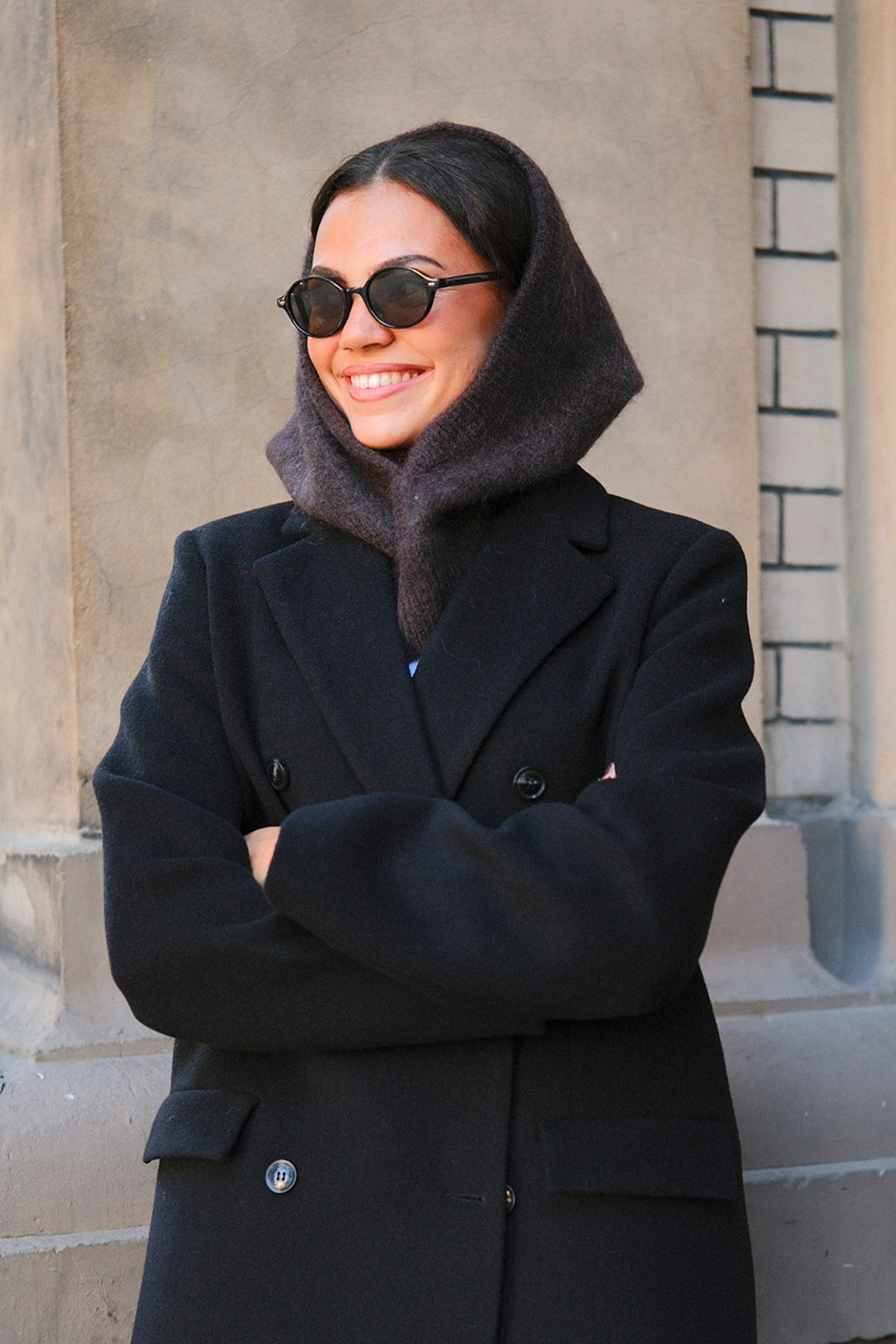 Kajsa Chunky Balaclava, Dark Brown - Bilde 3