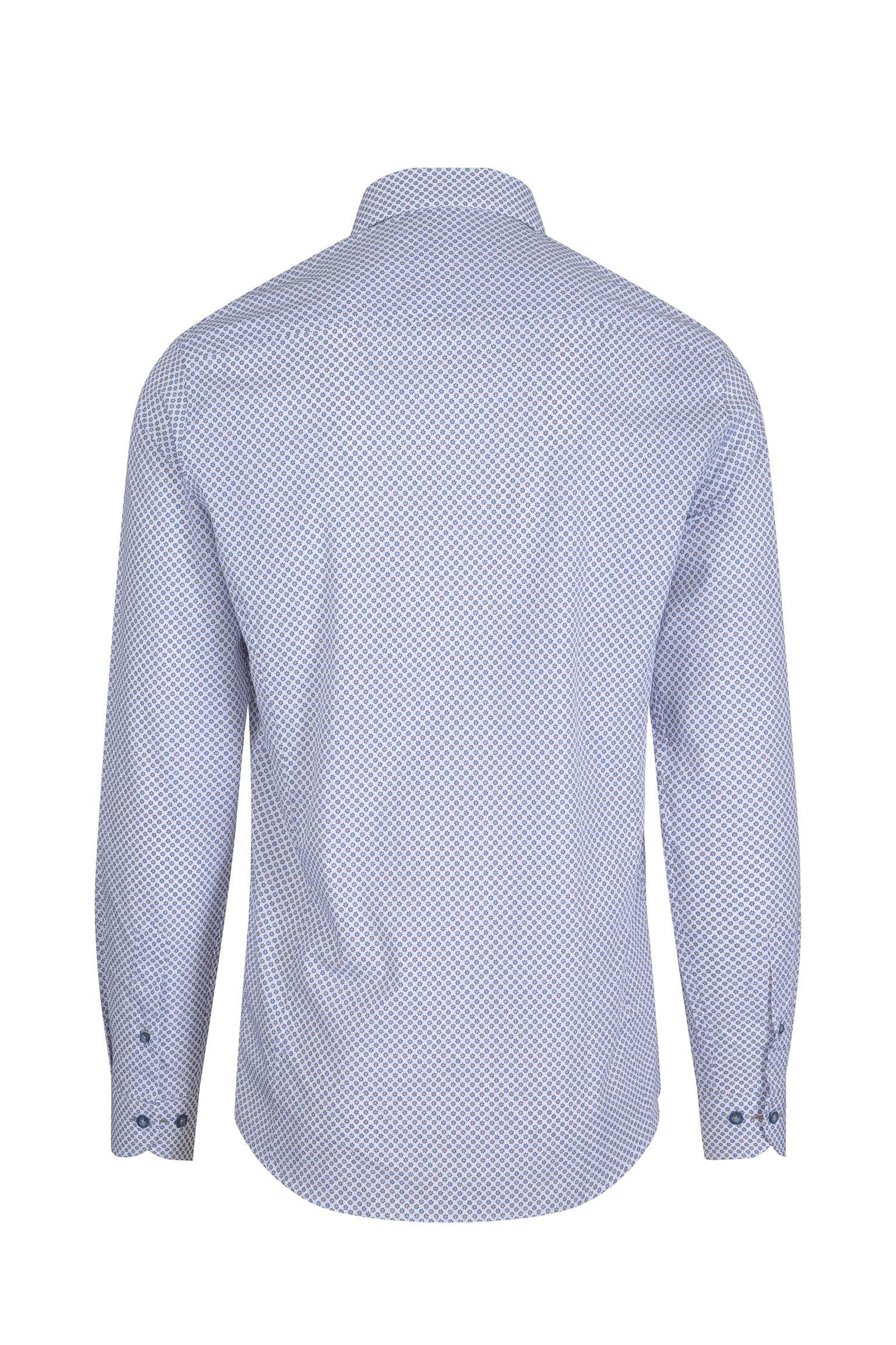 Leo Tailor Fit, Blå Mønstret - Bilde 3