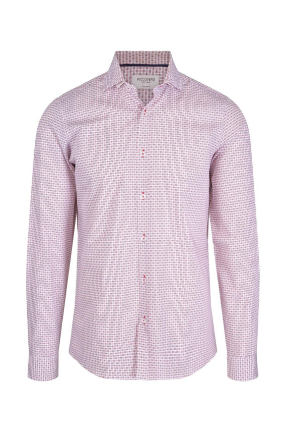 Leo Tailor Fit, Rosa Mønstret