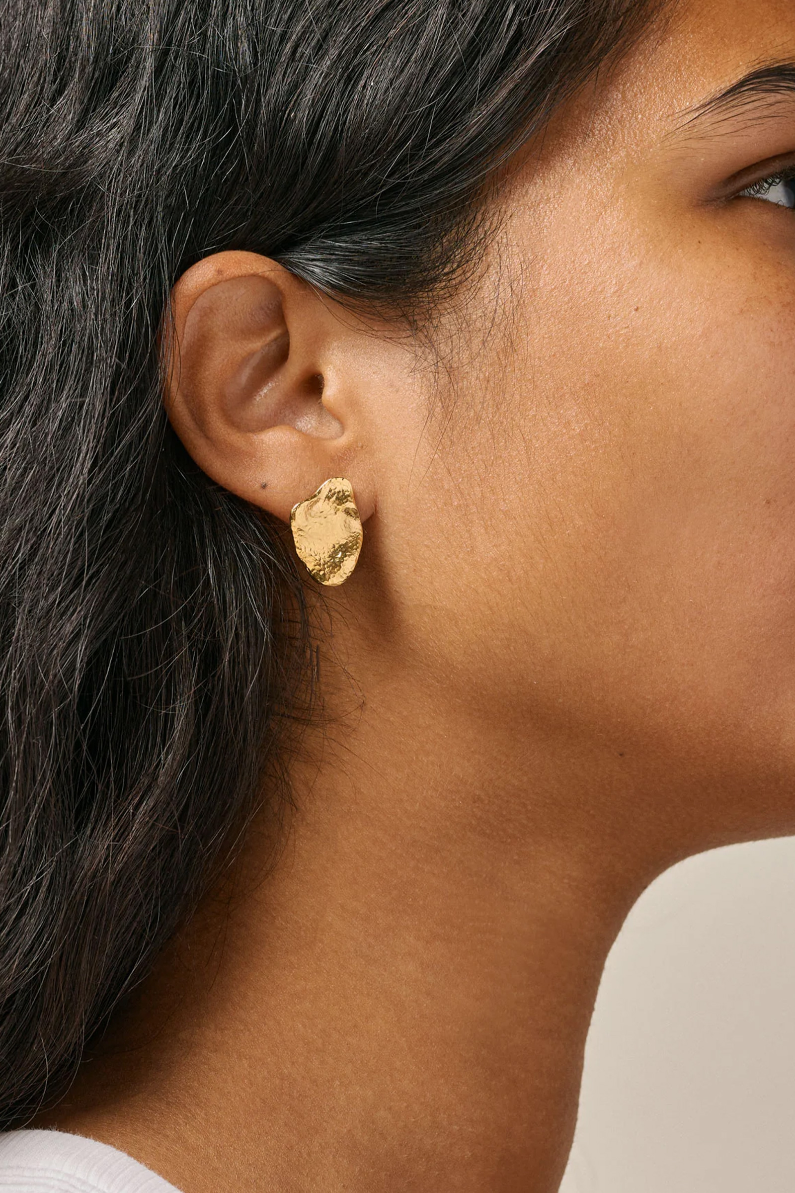 Maia Large Studs, Gull - Bilde 2