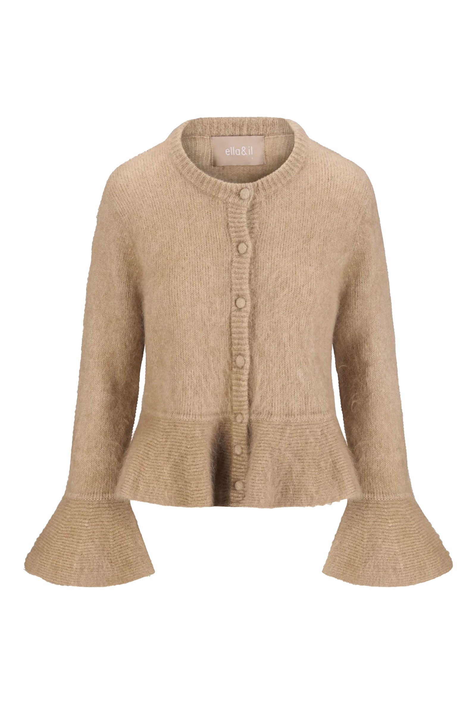 Maren Chunky Cardigan, Hazel Beige - Bilde 6