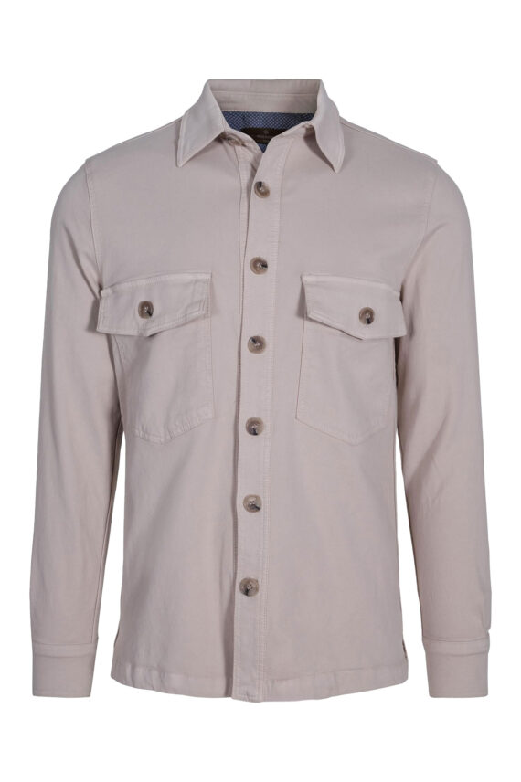 Luke Shirt Jacket, Beige