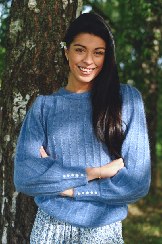 Amalie Puff Pullover, Quiet Harbor