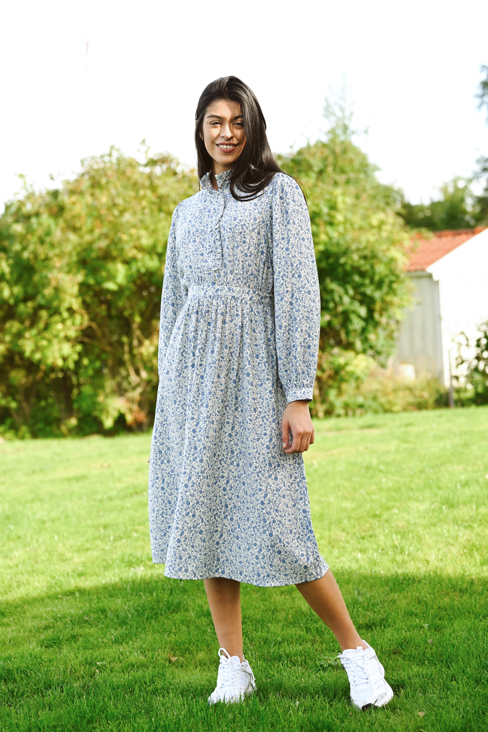 Astrid Midi Dress, Quiet Harbor Flowers - Bilde 4