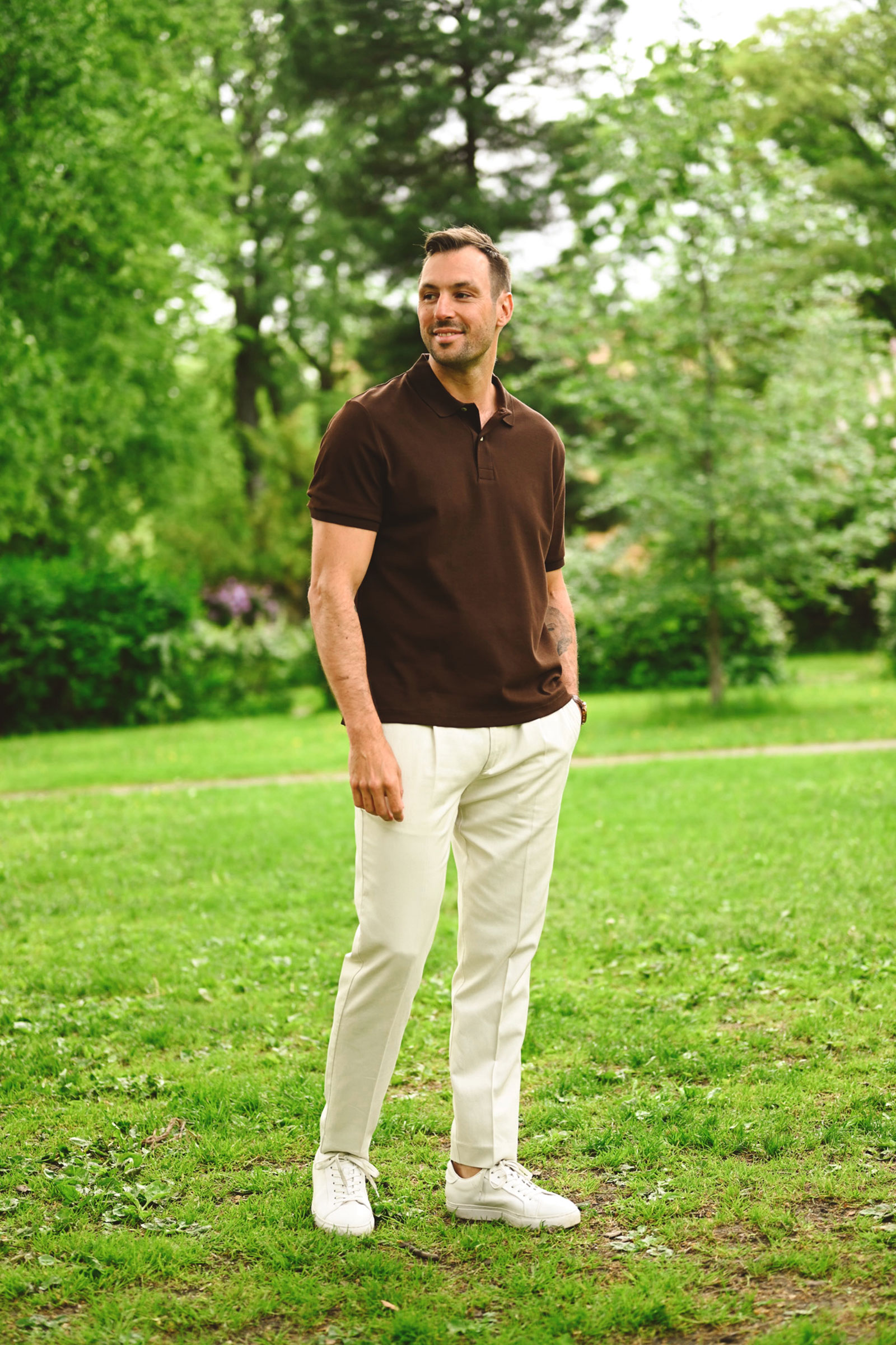 Slim Smart Pants, Sand - Bilde 4