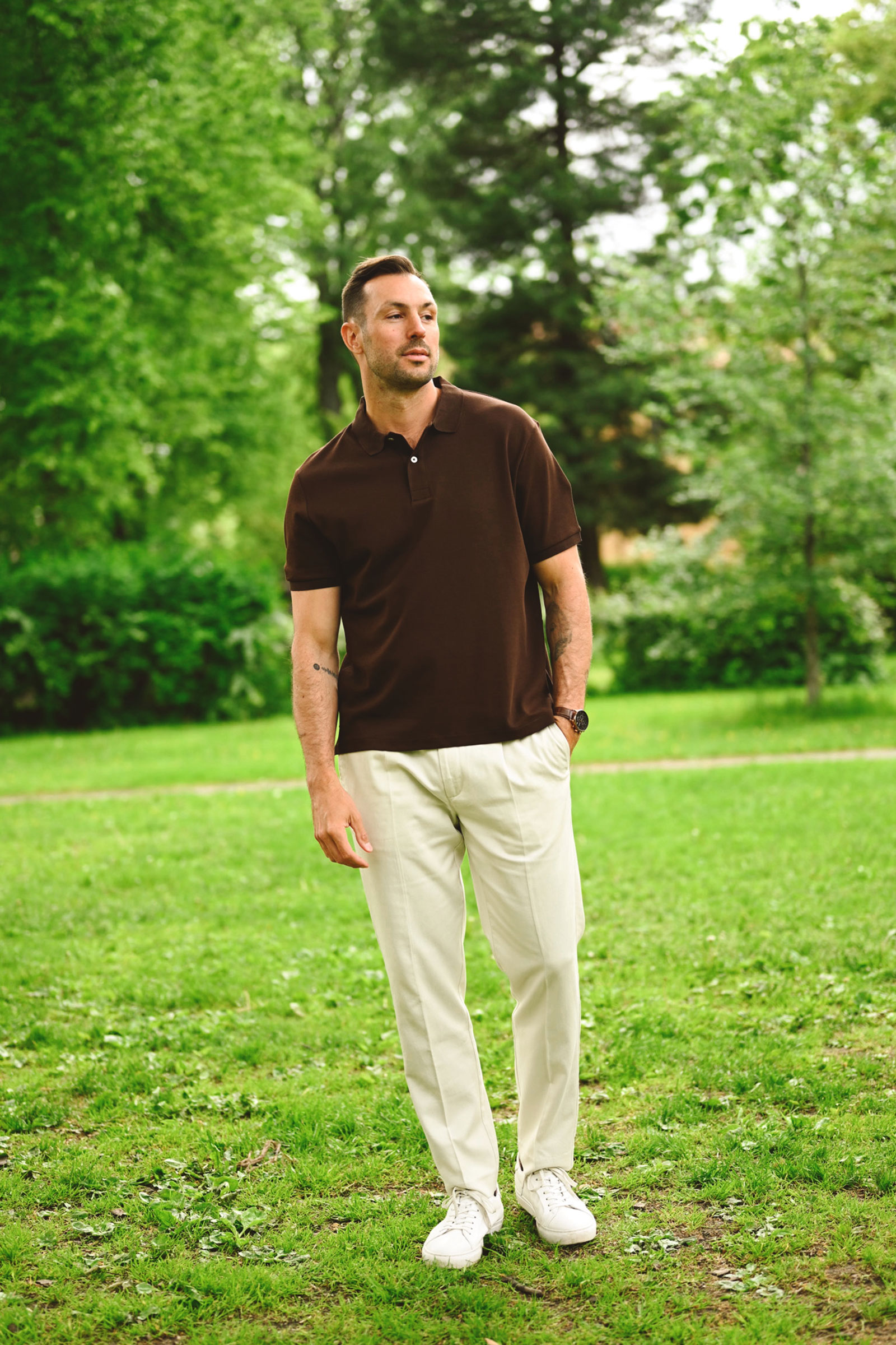 Slim Smart Pants, Sand - Bilde 2
