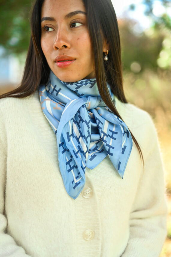 Isadora Silk Scarf, Skyway