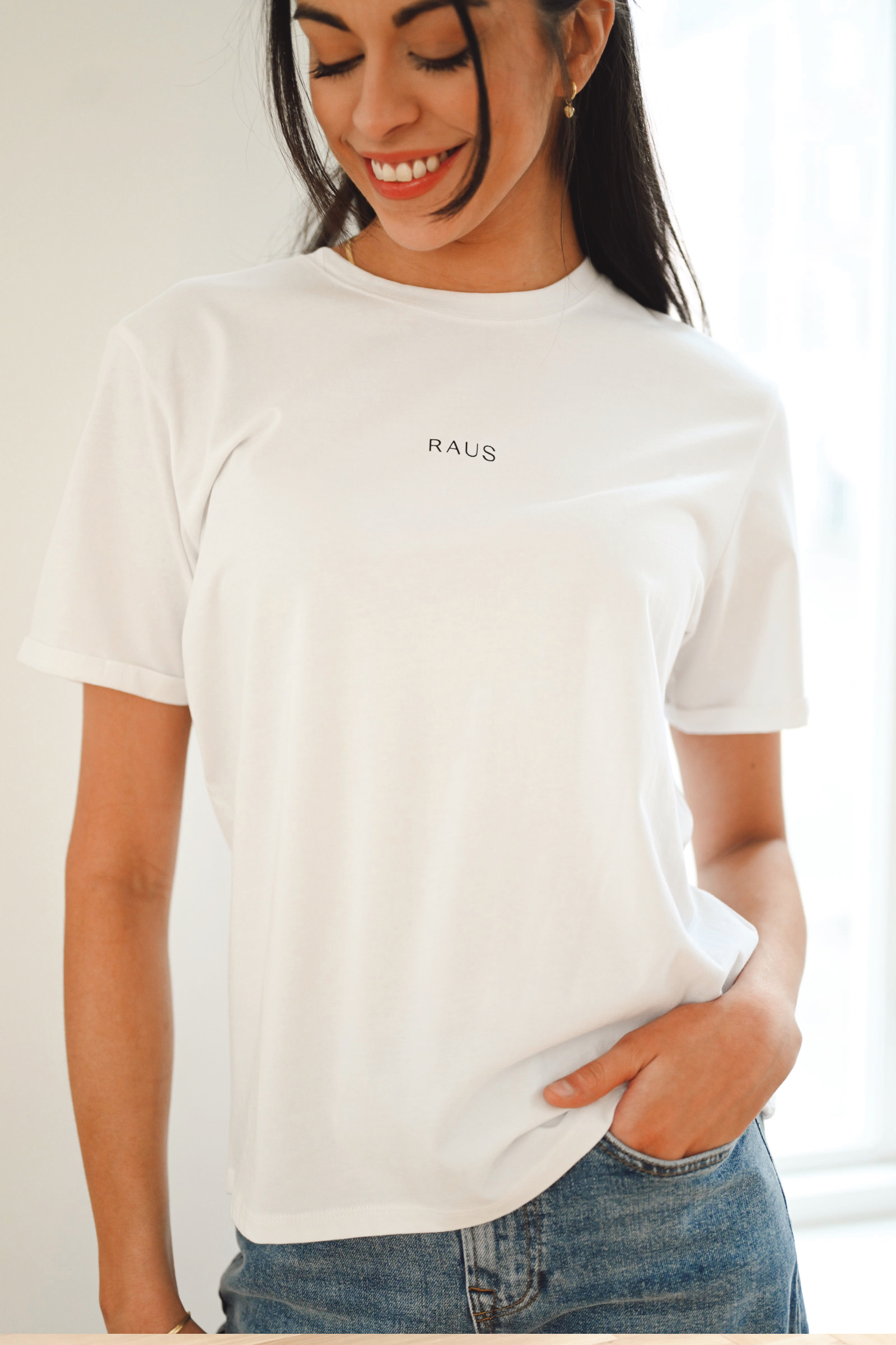 Linn Logo Tee, White - Bilde 2
