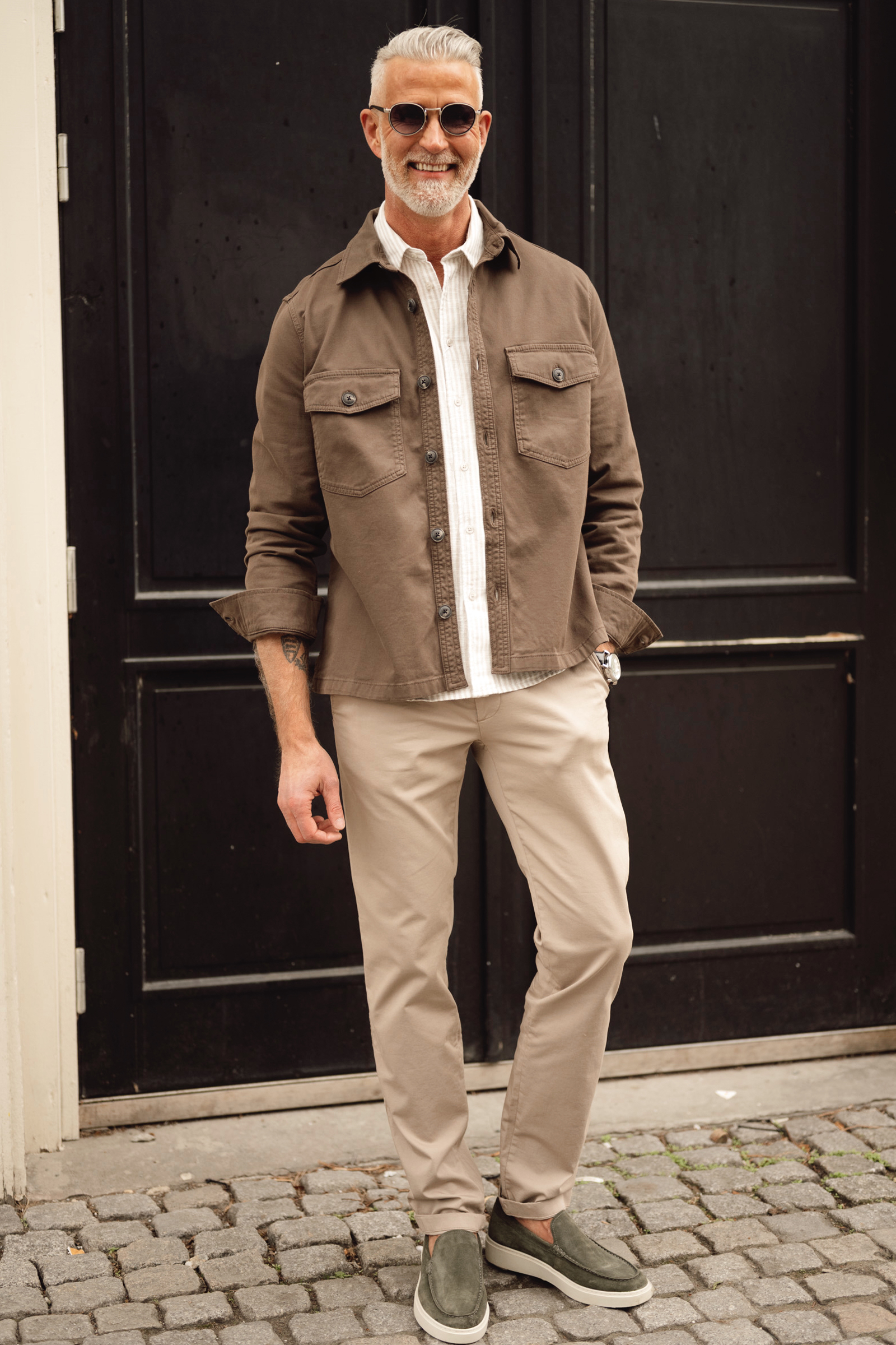 Luke Shirt Jacket, Brown - Bilde 6