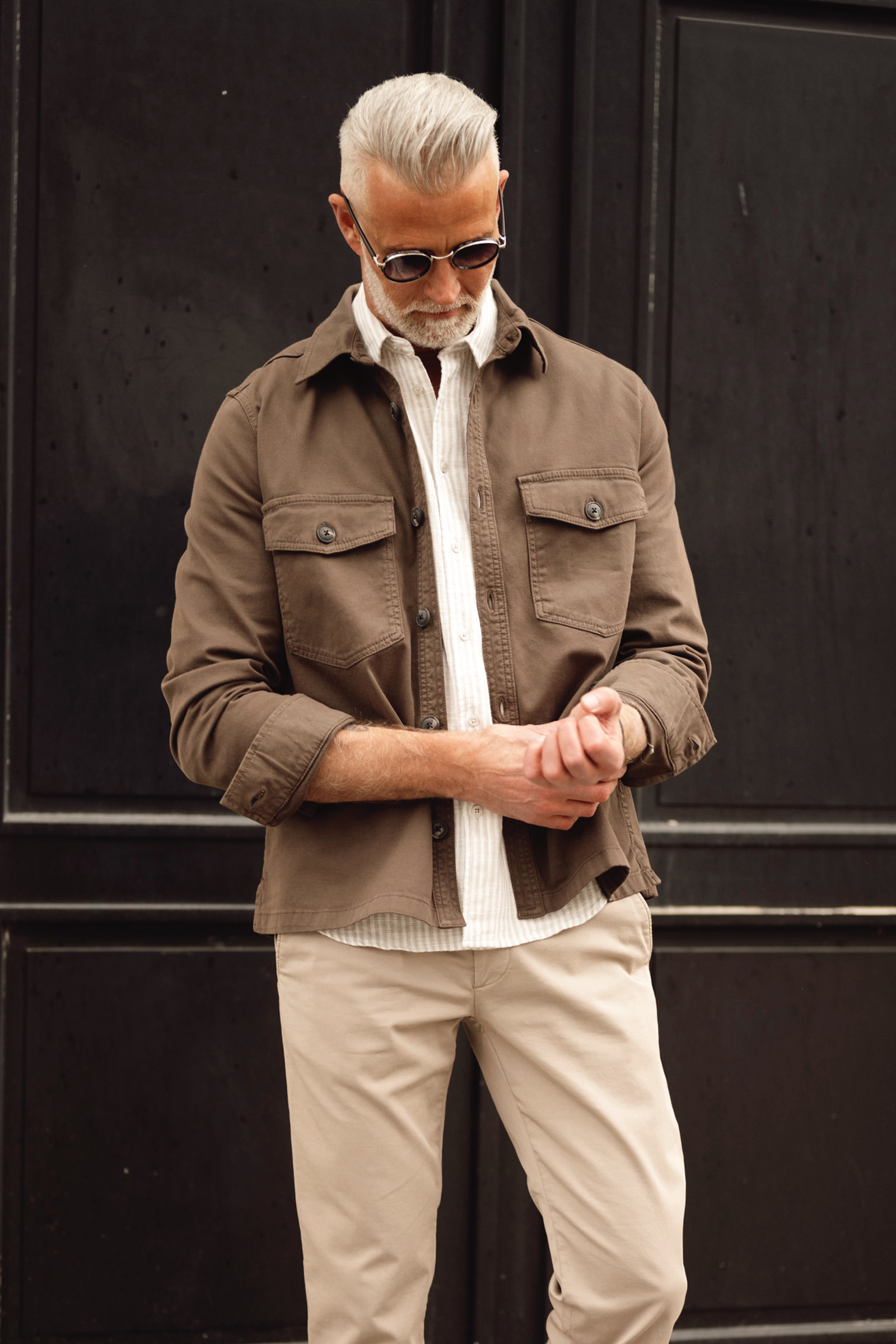 Luke Shirt Jacket, Brown - Bilde 3