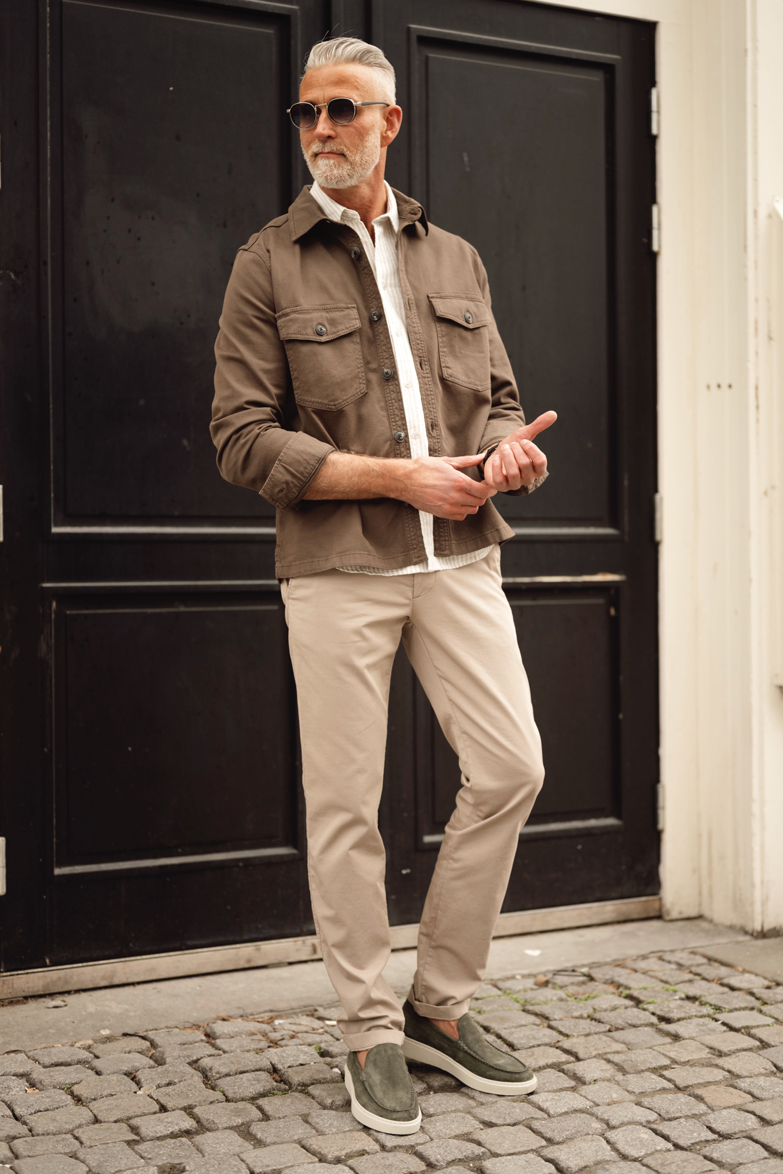 Luke Shirt Jacket, Brown - Bilde 2