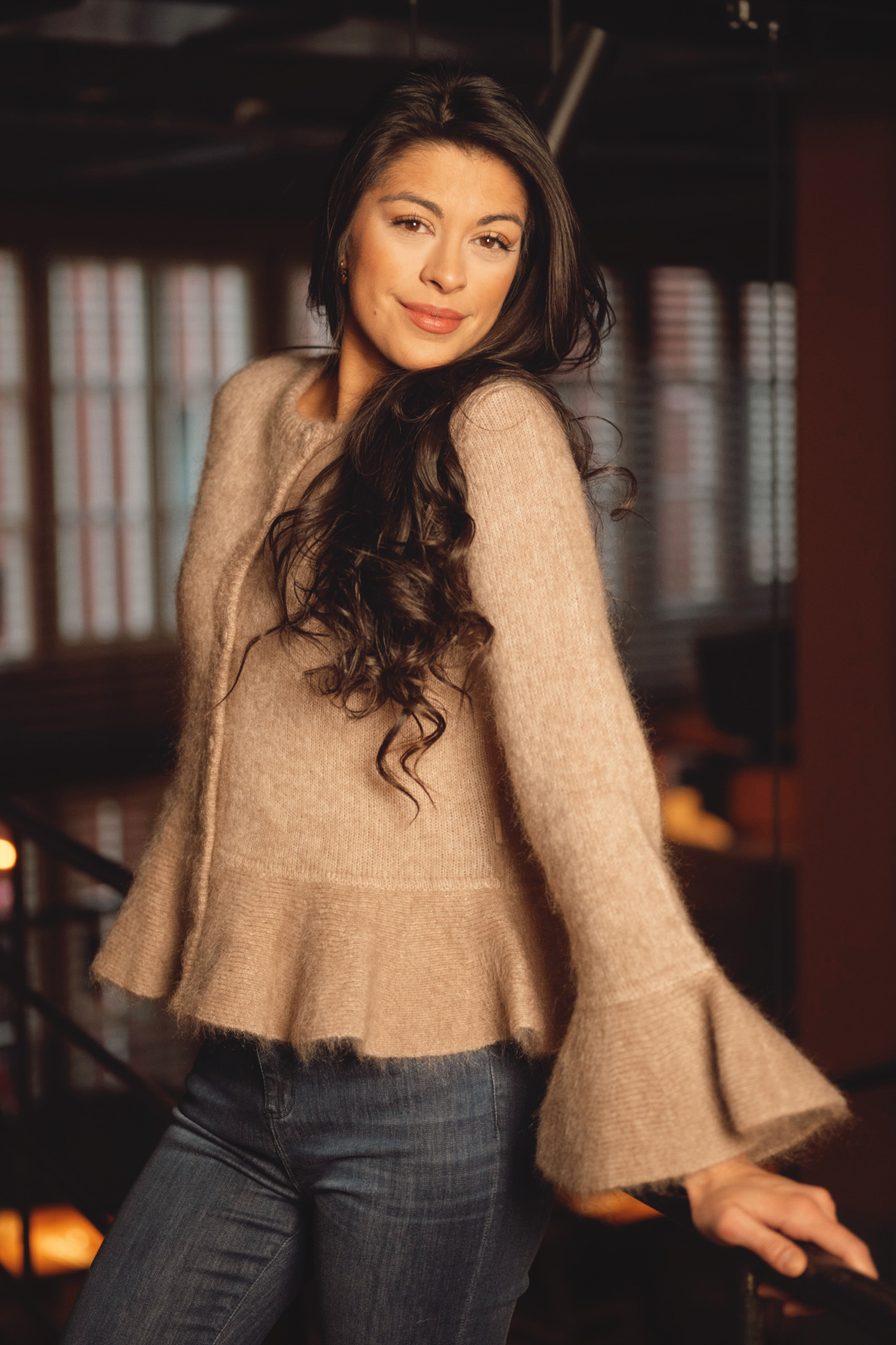 Maren Chunky Cardigan, Hazel Beige - Bilde 2