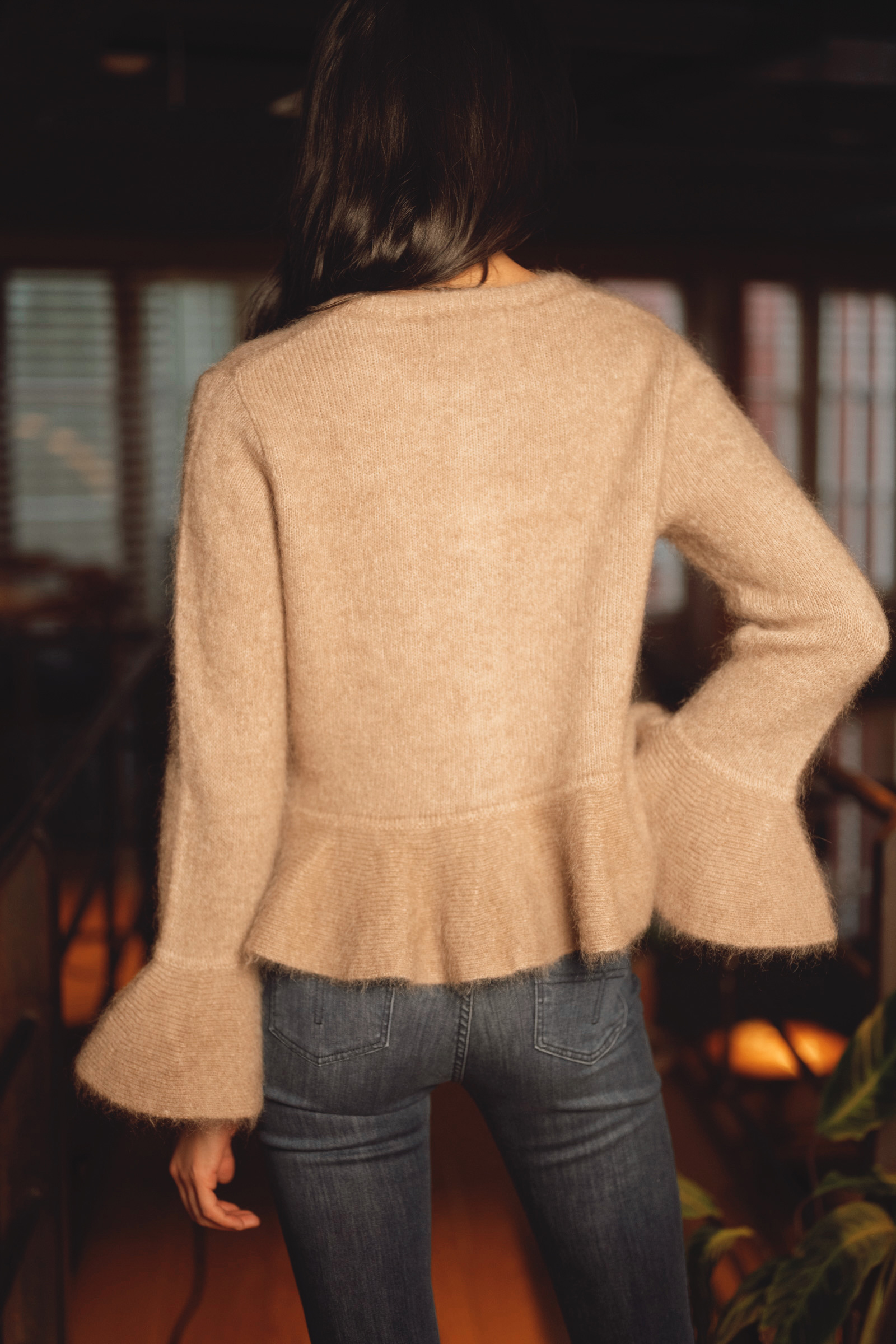 Maren Chunky Cardigan, Hazel Beige - Bilde 5