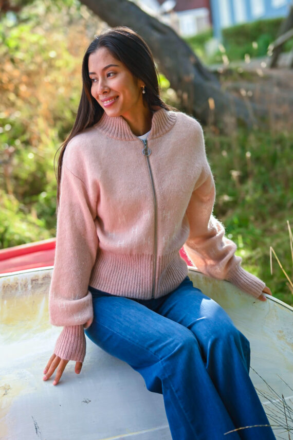 Martha Short Jacket, Rose Smoke