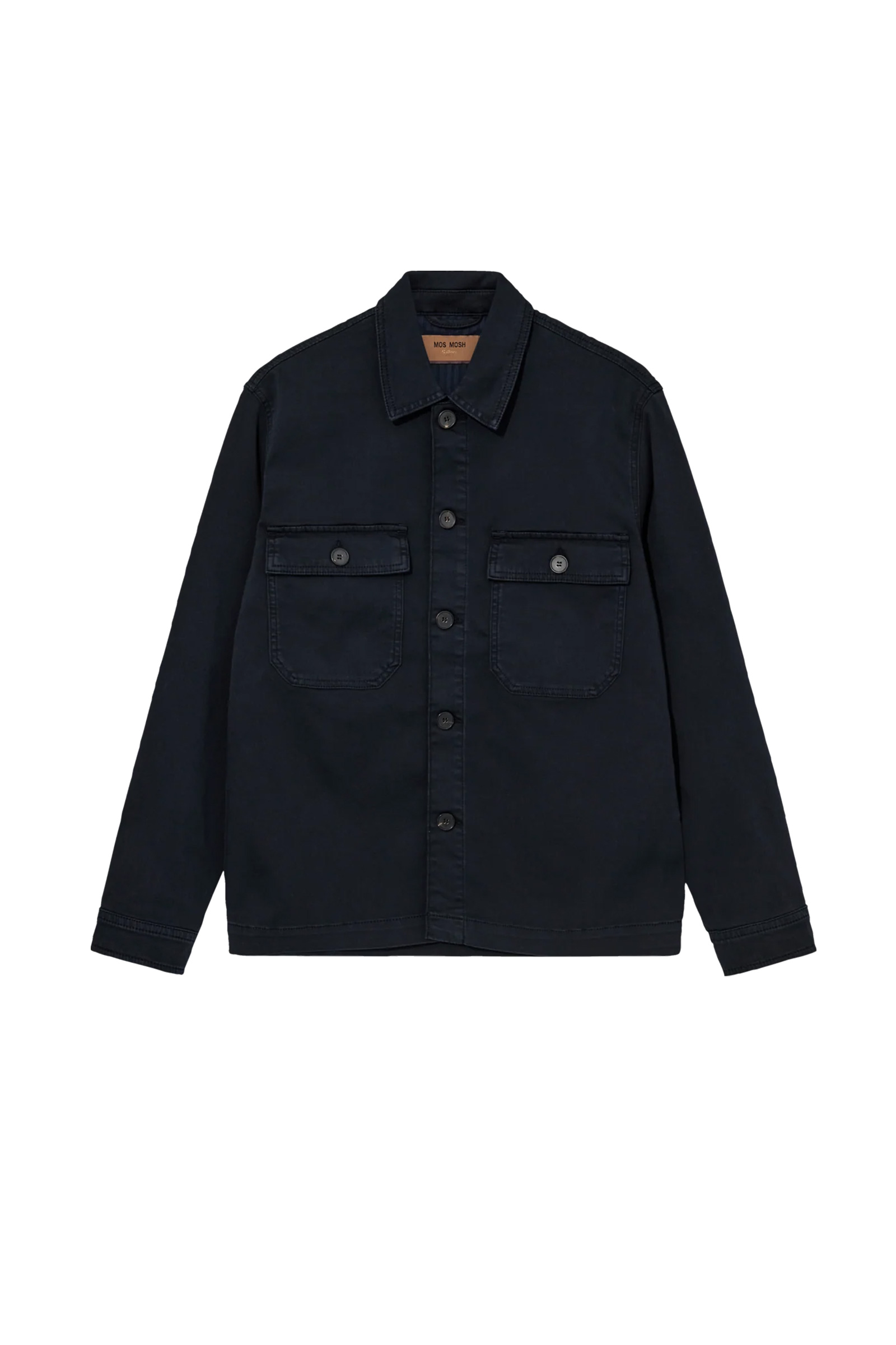 Matteo Soft Overshirt, Navy - Bilde 6