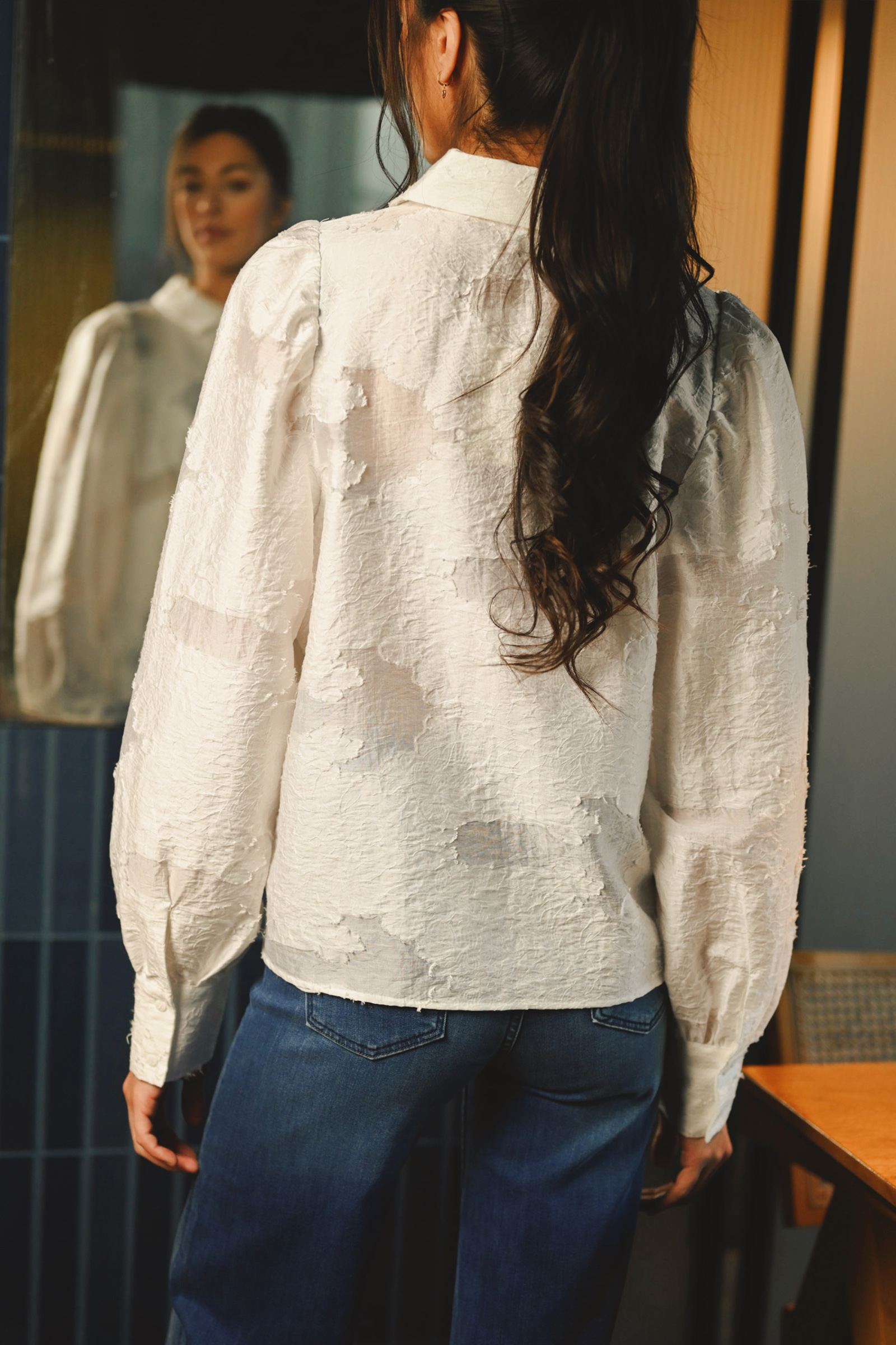 Orkidea Shirt, White - Bilde 6