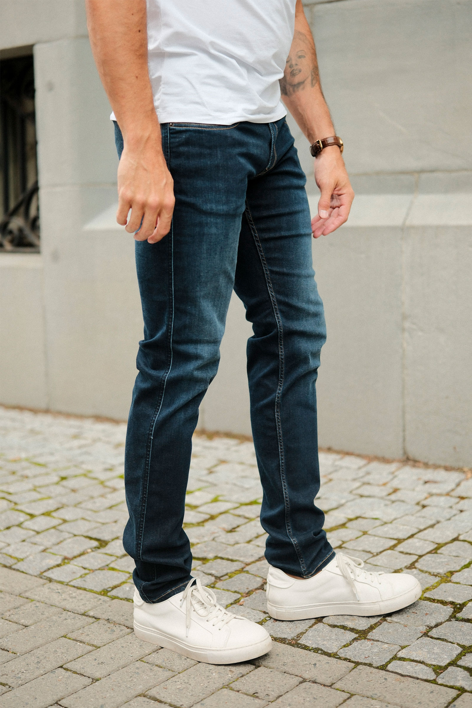 Slim Fit Anbass, Mørk Blå - Bilde 4