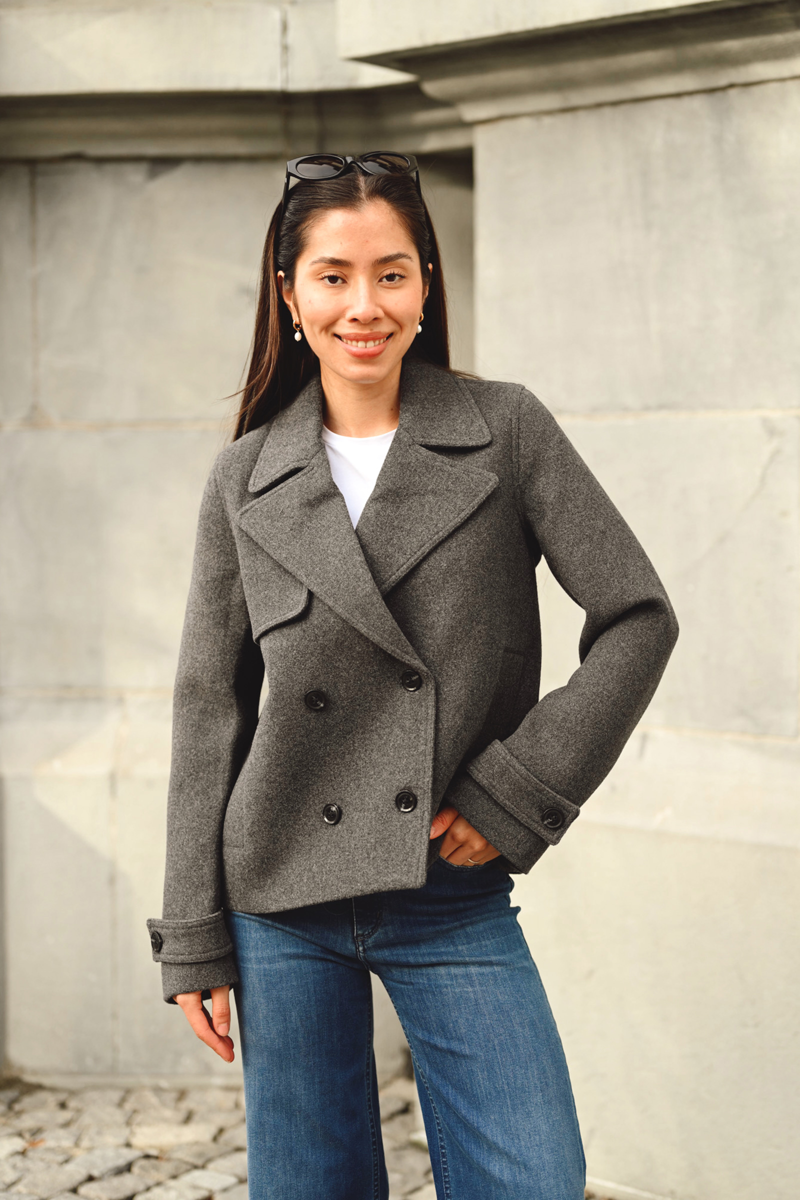 Samarta Jacket 15771, Dark Grey Melange - Bilde 3
