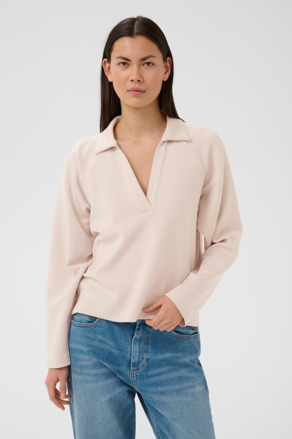 Simi IW Vincent Polo Blouse, Haze