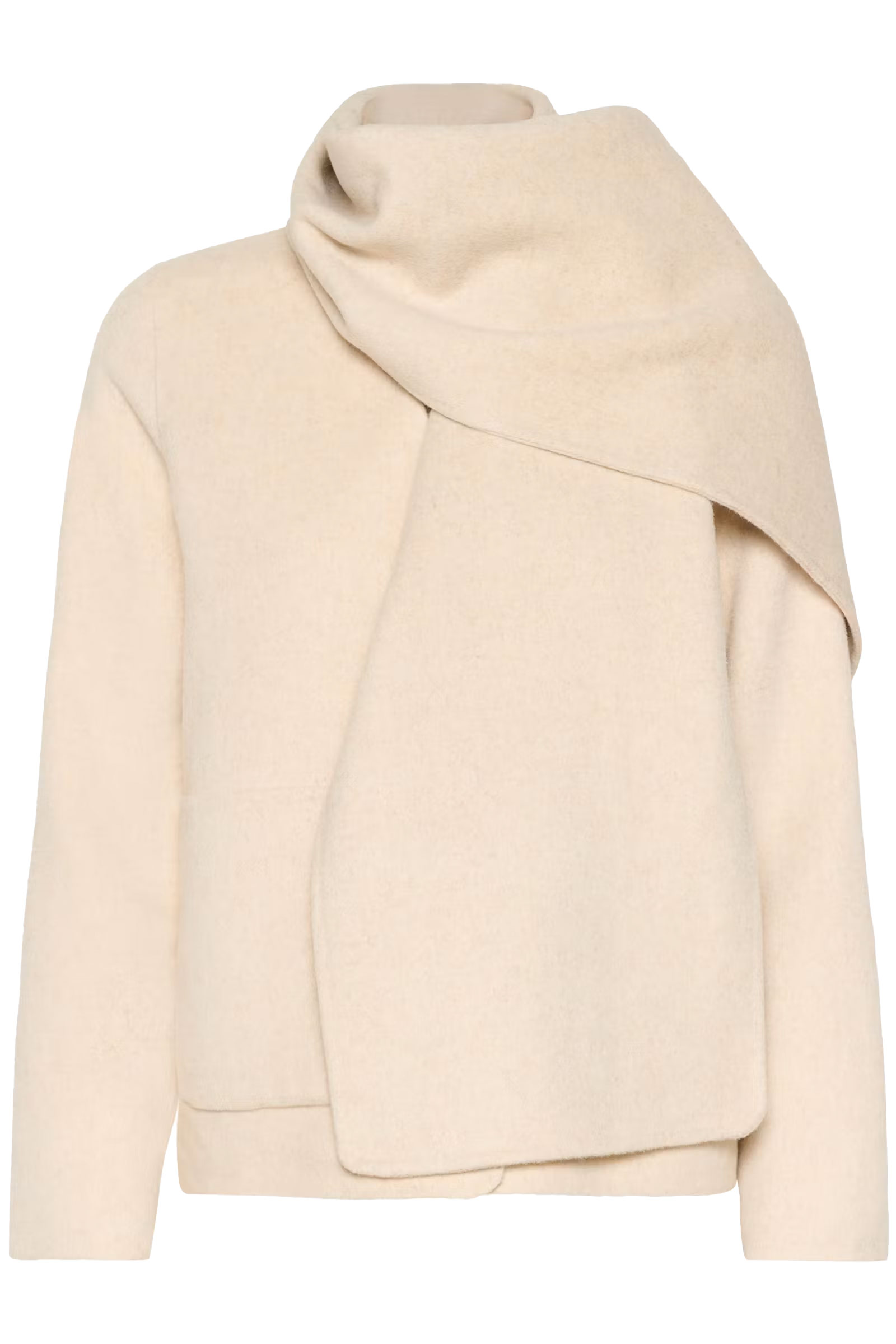 HaizleyIW Scarf Coat, Ecru - Bilde 5