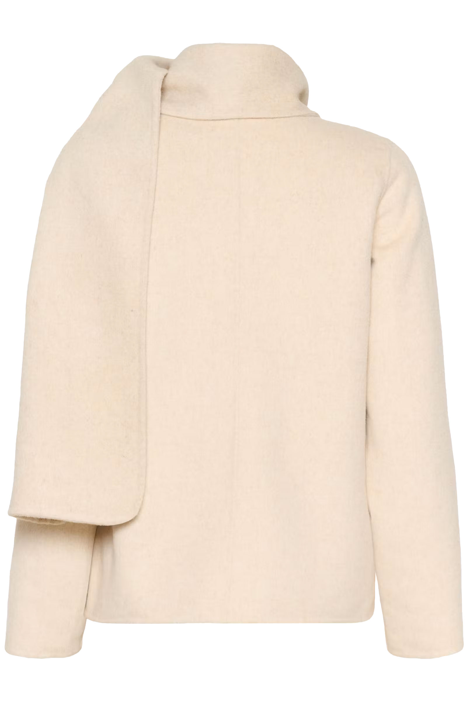 HaizleyIW Scarf Coat, Ecru - Bilde 6