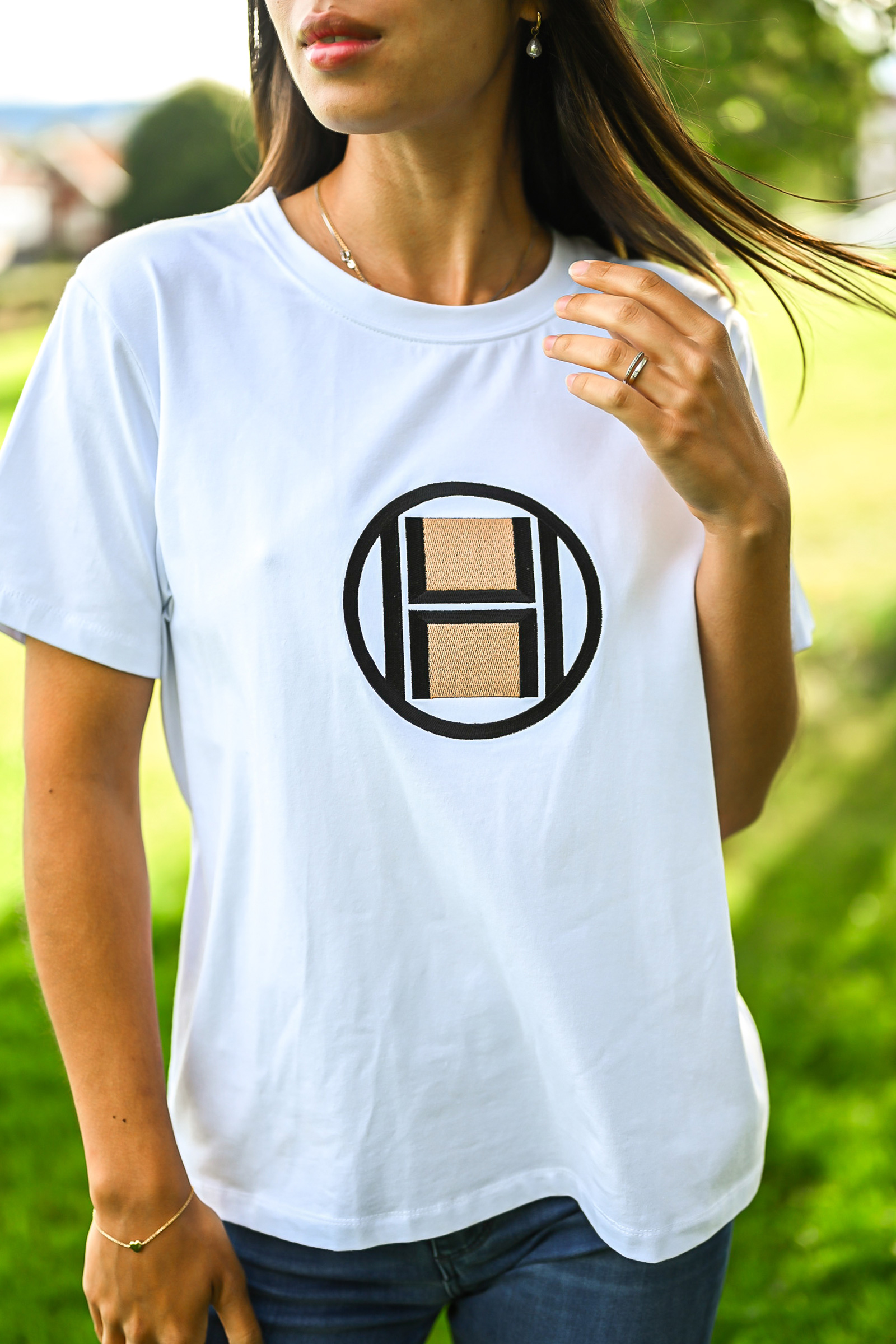 Logo T-Shirt, White Alyssum - Bilde 3