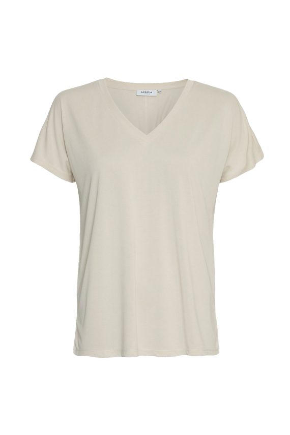 Fenya Modal V Neck Tee, Oatmeal