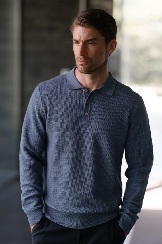 Simon Long Sleeve, Blue