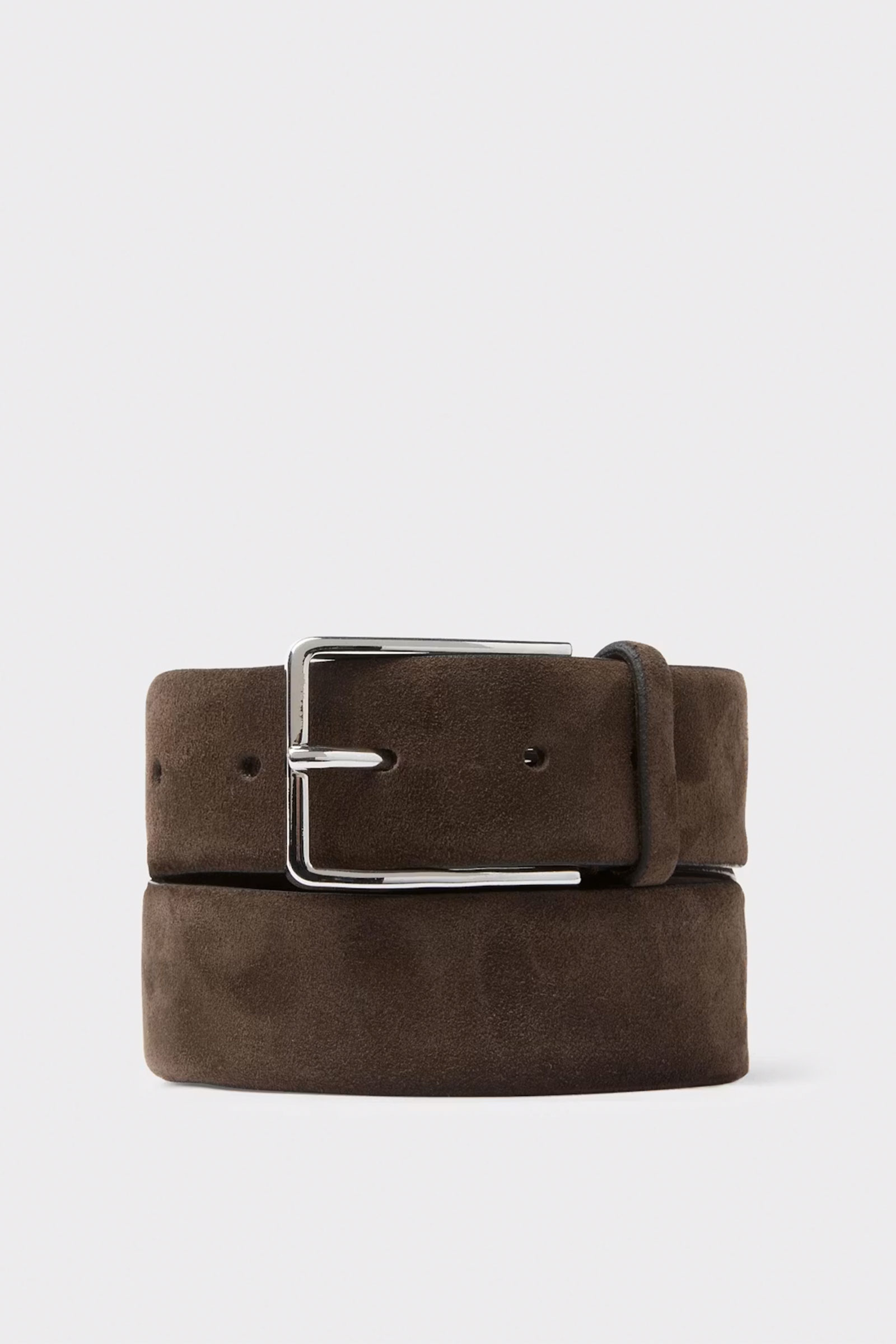 Bos Suede Belt, Mørkebrun - Bilde 2